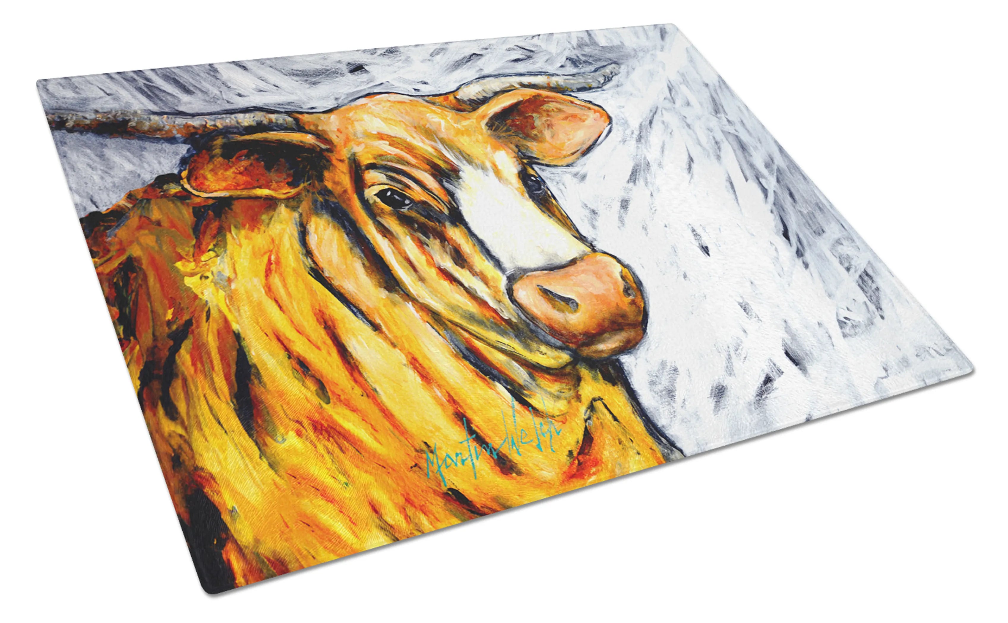 Martin Welch New Artwork Glass Cutting Board - Size: LARGE | Pack Of: 1 | Collection name: Martin welch new artwork