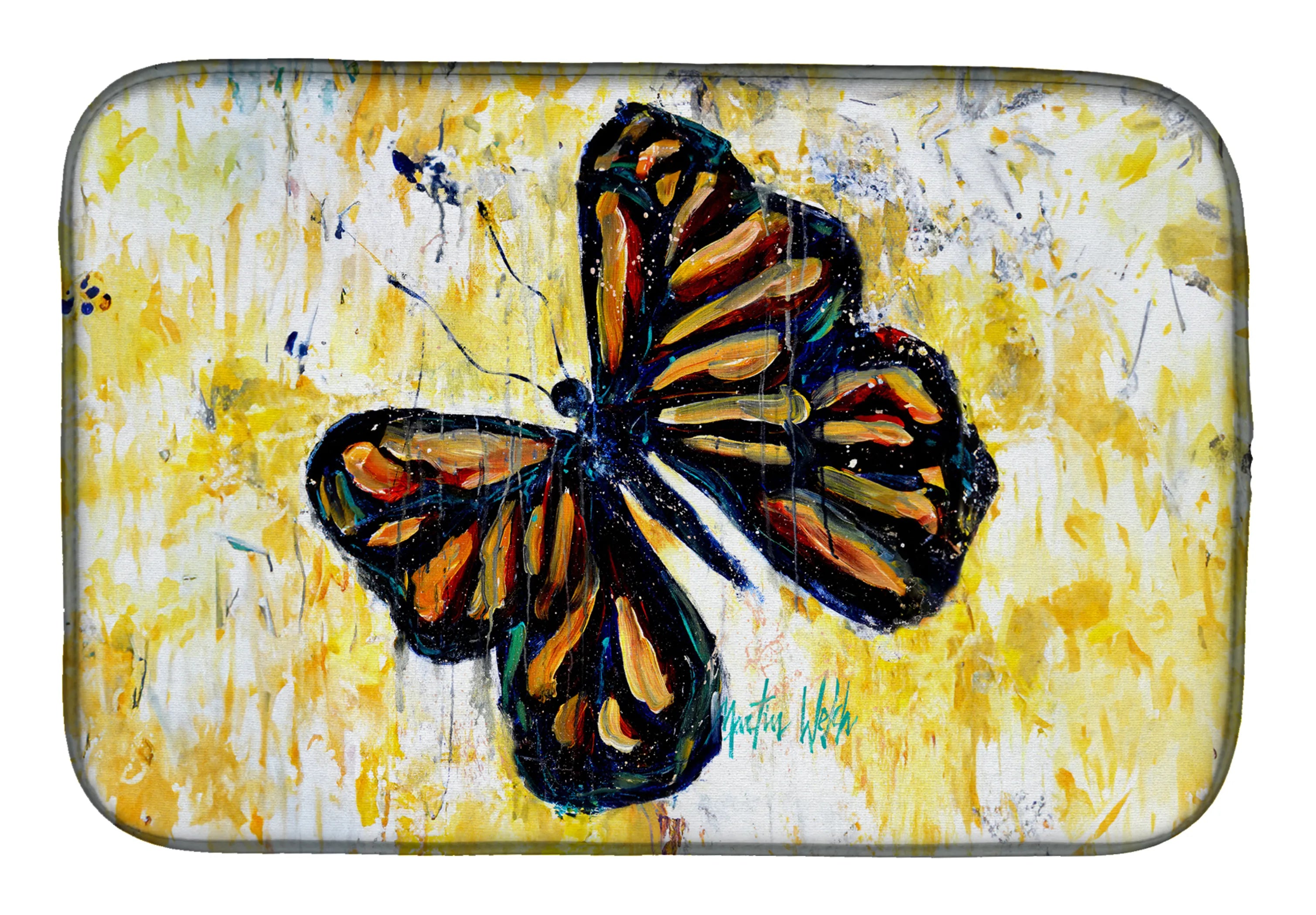 Martin Welch New Artwork Dish Drying Mat - Size: 14  X 21" | Pack Of: 1 | Collection name: Martin welch new artwork