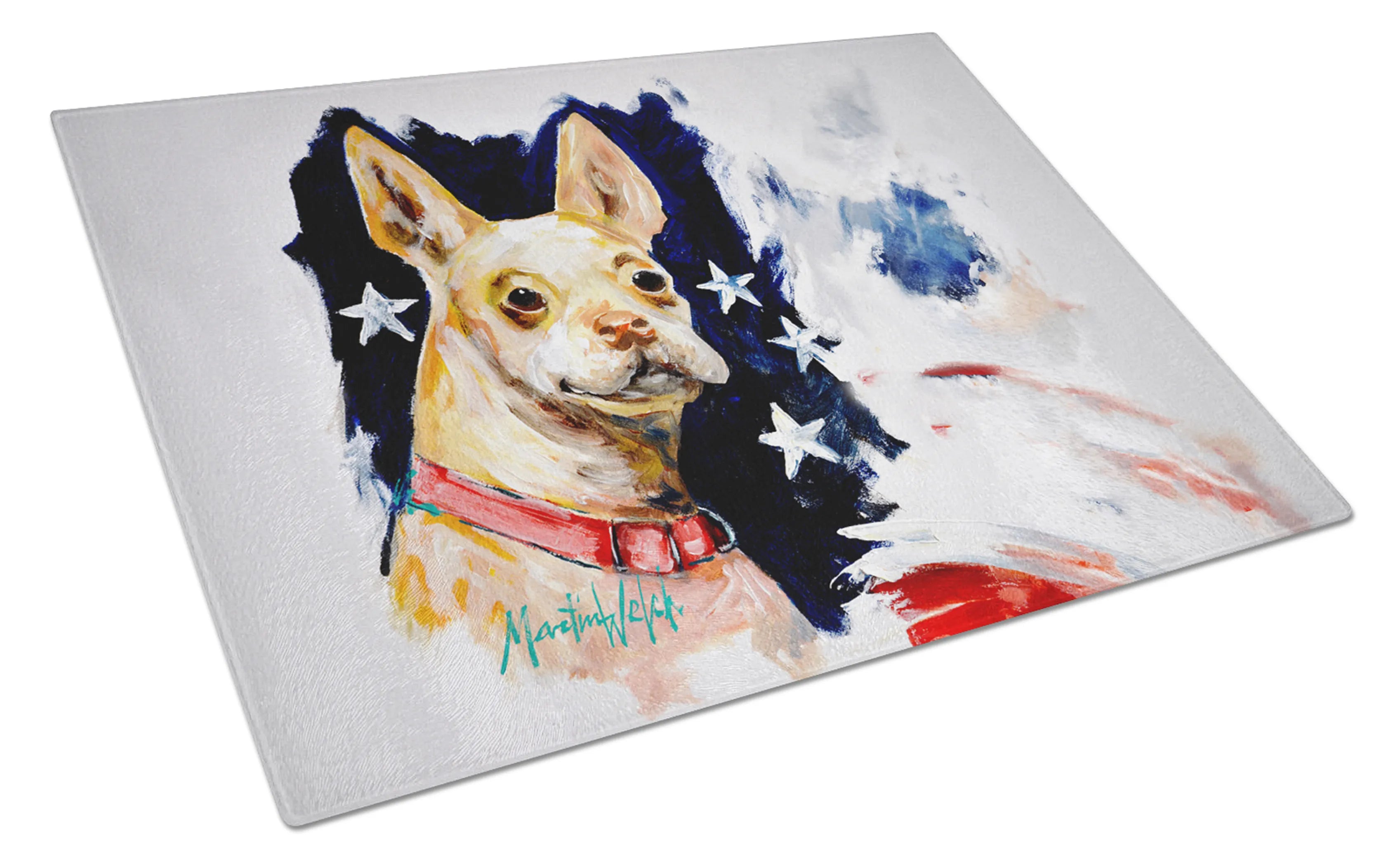 Martin Welch New Artwork Glass Cutting Board - Size: LARGE | Pack Of: 1 | Collection name: Martin welch new artwork