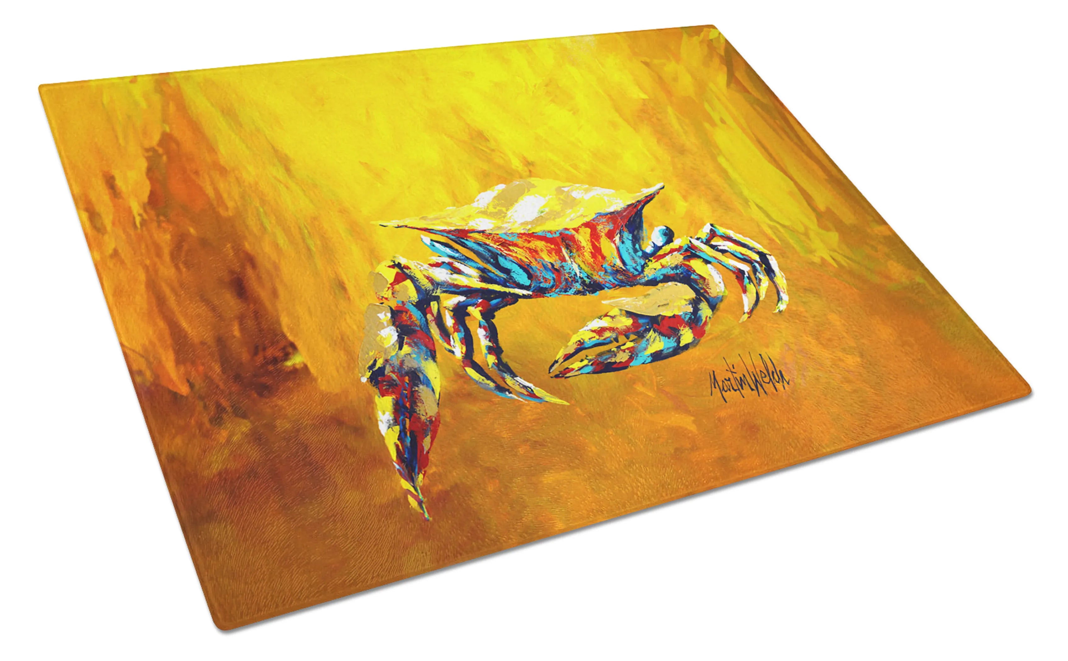 Martin Welch New Artwork Glass Cutting Board - Size: LARGE | Pack Of: 1 | Collection name: Martin welch new artwork