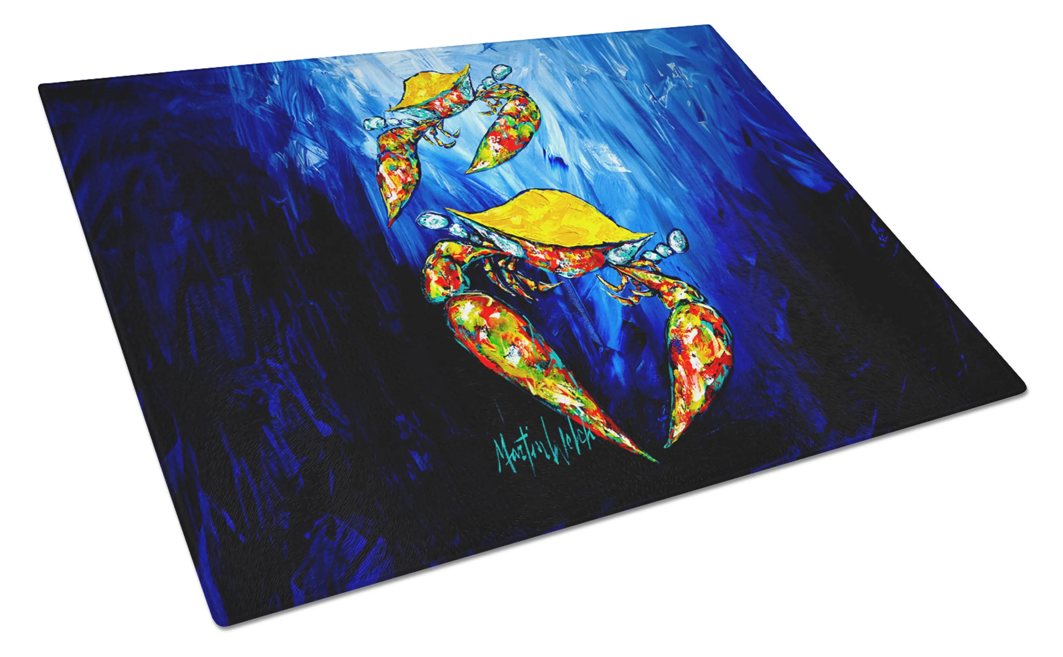 Martin Welch New Artwork Glass Cutting Board - Size: LARGE | Pack Of: 1 | Collection name: Martin welch new artwork