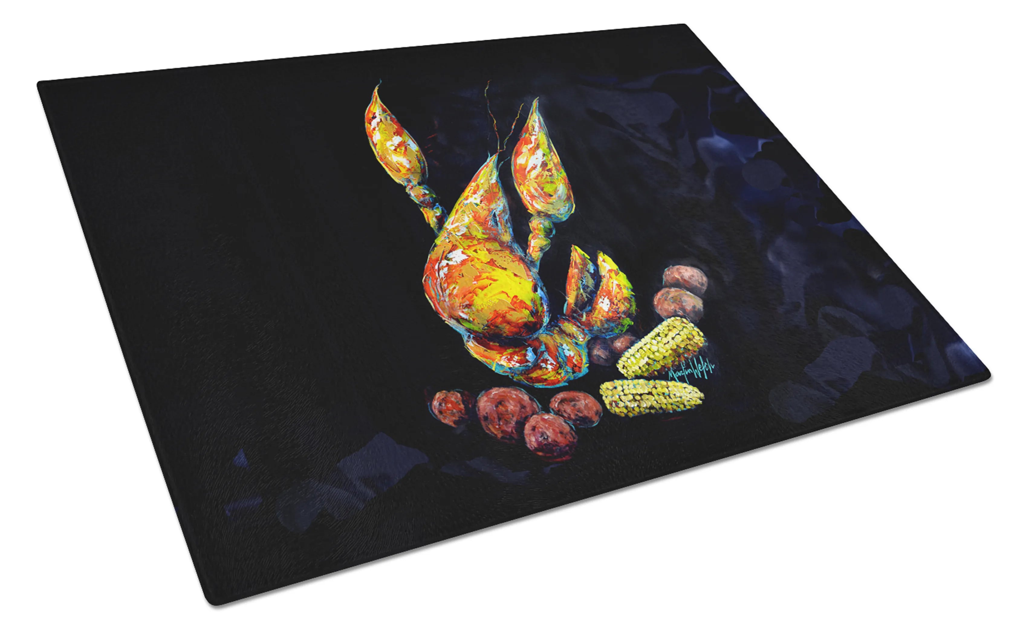 Martin Welch New Artwork Glass Cutting Board - Size: LARGE | Pack Of: 1 | Collection name: Martin welch new artwork