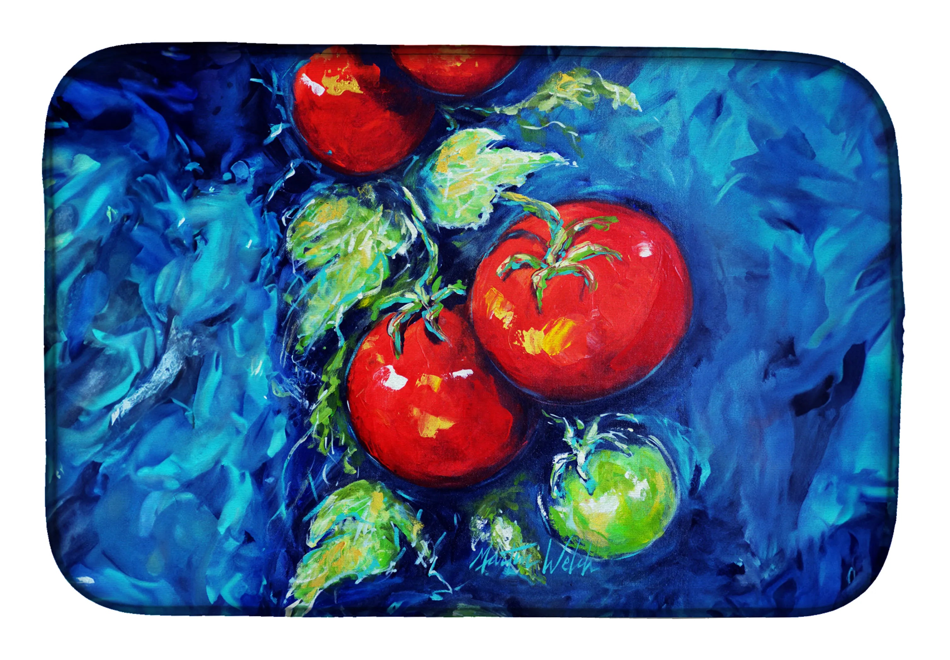Martin Welch New Artwork Dish Drying Mat - Size: 14  X 21" | Pack Of: 1 | Collection name: Martin welch new artwork