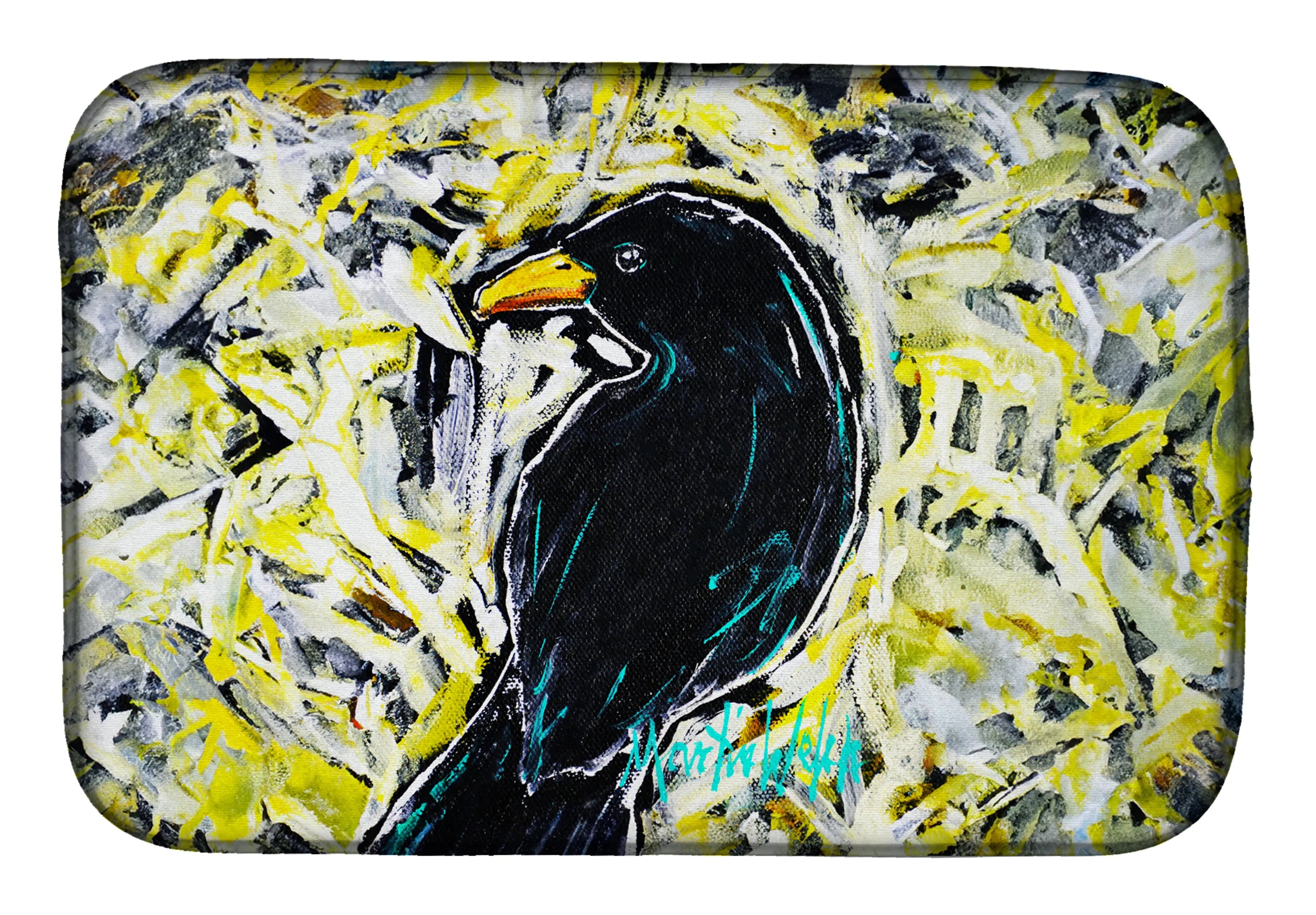 Martin Welch New Artwork Dish Drying Mat - Size: 14  X 21" | Pack Of: 1 | Collection name: Martin welch new artwork