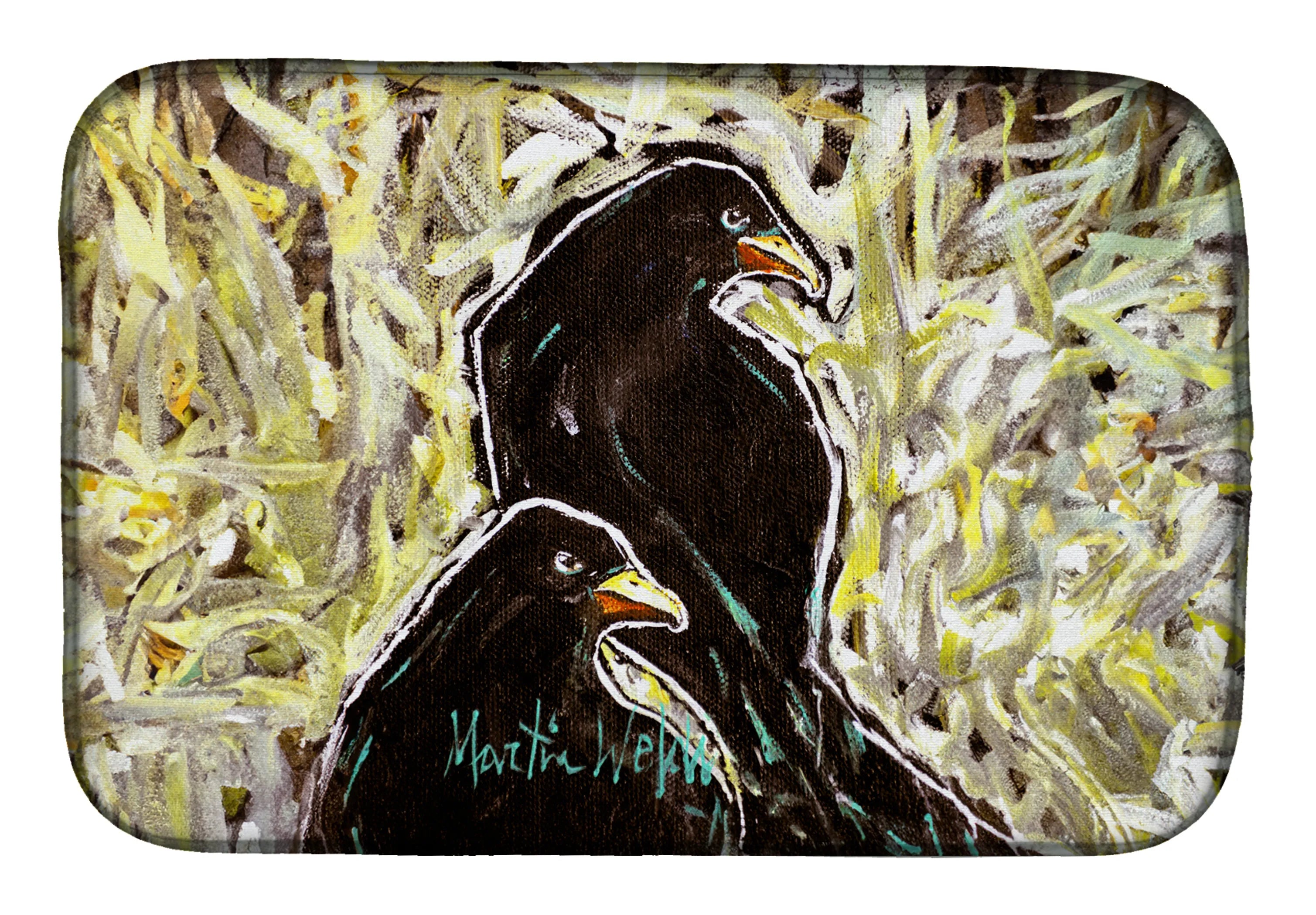 Martin Welch New Artwork Dish Drying Mat - Size: 14  X 21" | Pack Of: 1 | Collection name: Martin welch new artwork