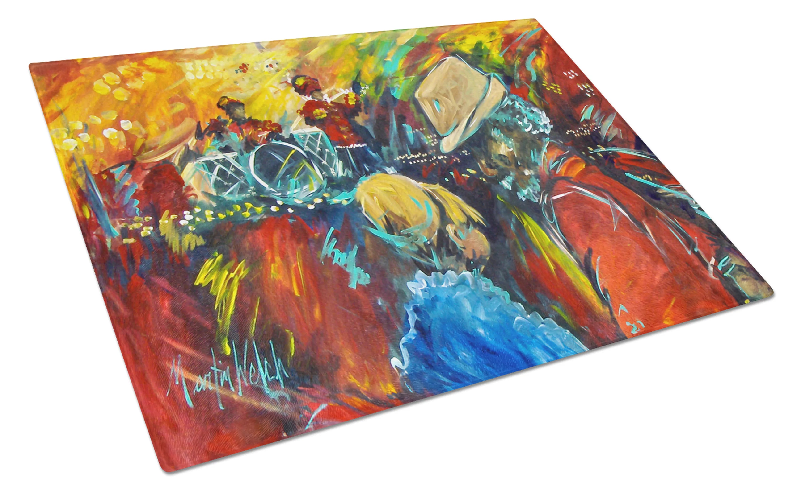 Martin Welch New Artwork Glass Cutting Board - Size: LARGE | Pack Of: 1 | Collection name: Martin welch new artwork