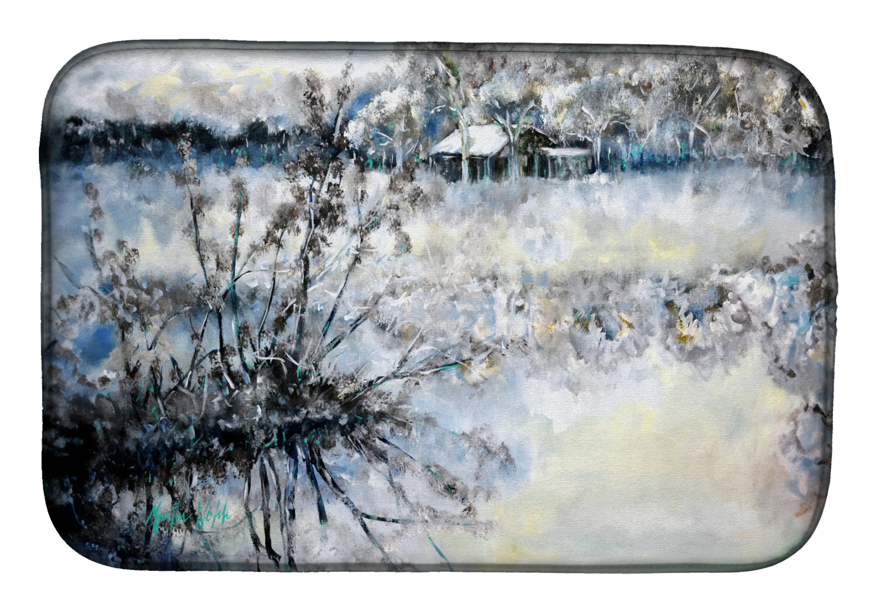 Martin Welch New Artwork Dish Drying Mat - Size: 14  X 21" | Pack Of: 1 | Collection name: Martin welch new artwork