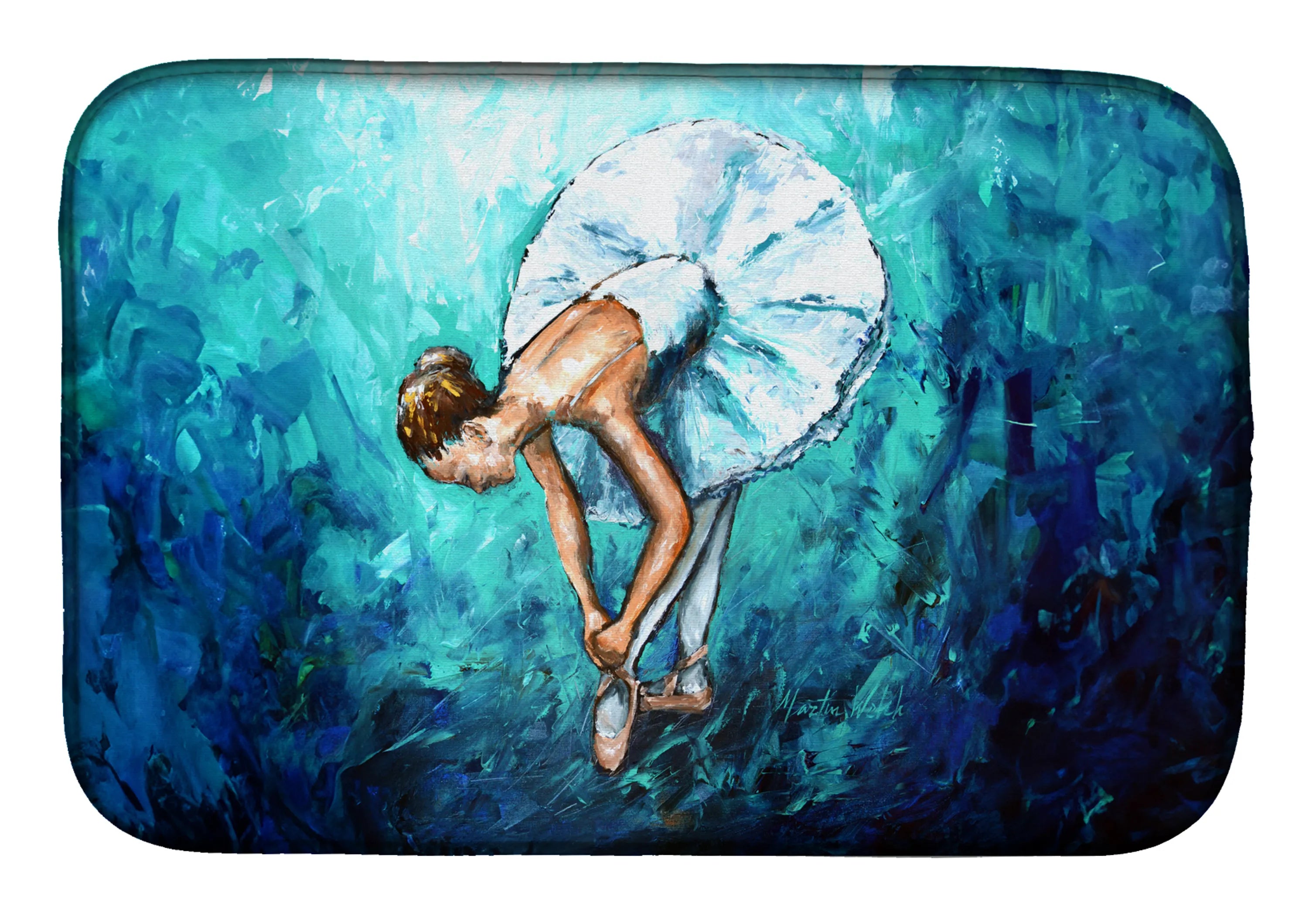 Martin Welch New Artwork Dish Drying Mat - Size: 14  X 21" | Pack Of: 1 | Collection name: Martin welch new artwork