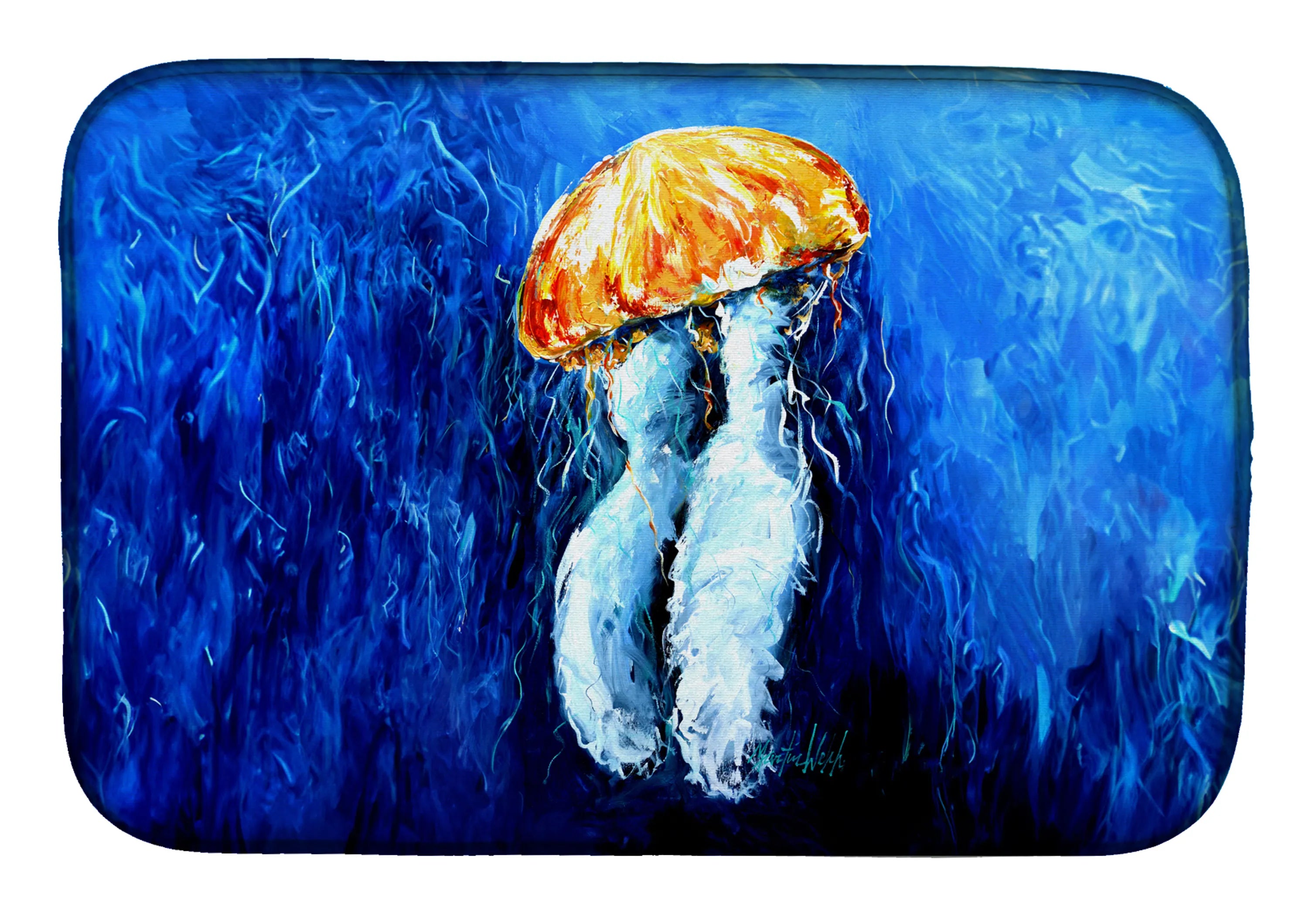 Martin Welch New Artwork Dish Drying Mat - Size: 14  X 21" | Pack Of: 1 | Collection name: Martin welch new artwork