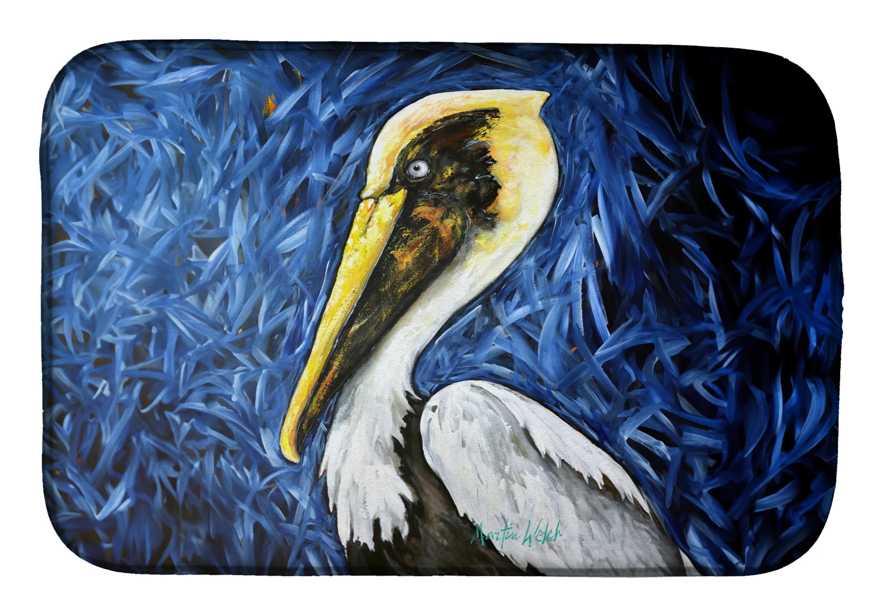Martin Welch New Artwork Dish Drying Mat - Size: 14  X 21" | Pack Of: 1 | Collection name: Martin welch new artwork