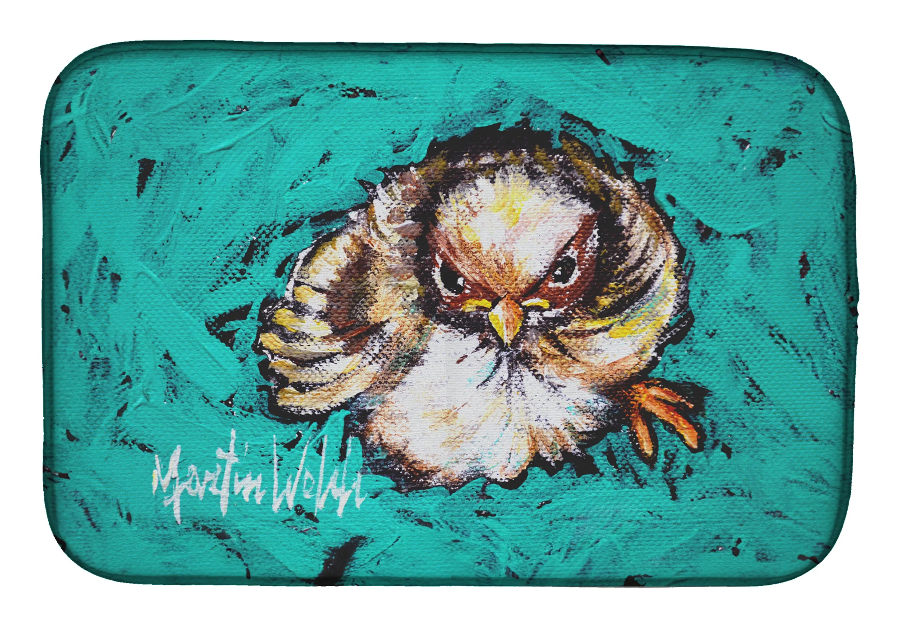 Martin Welch New Artwork Dish Drying Mat - Size: 14  X 21" | Pack Of: 1 | Collection name: Martin welch new artwork