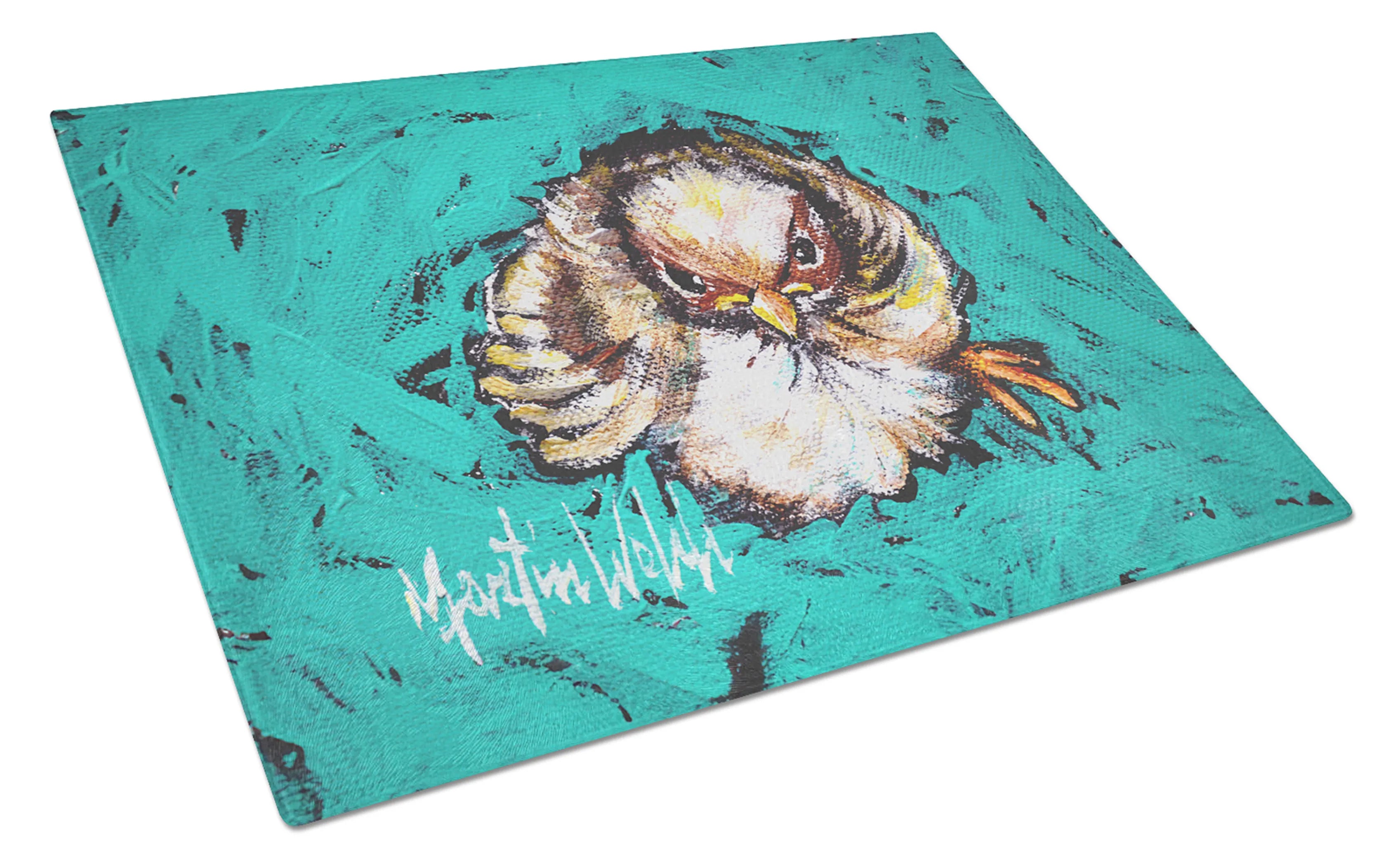 Martin Welch New Artwork Glass Cutting Board - Size: LARGE | Pack Of: 1 | Collection name: Martin welch new artwork