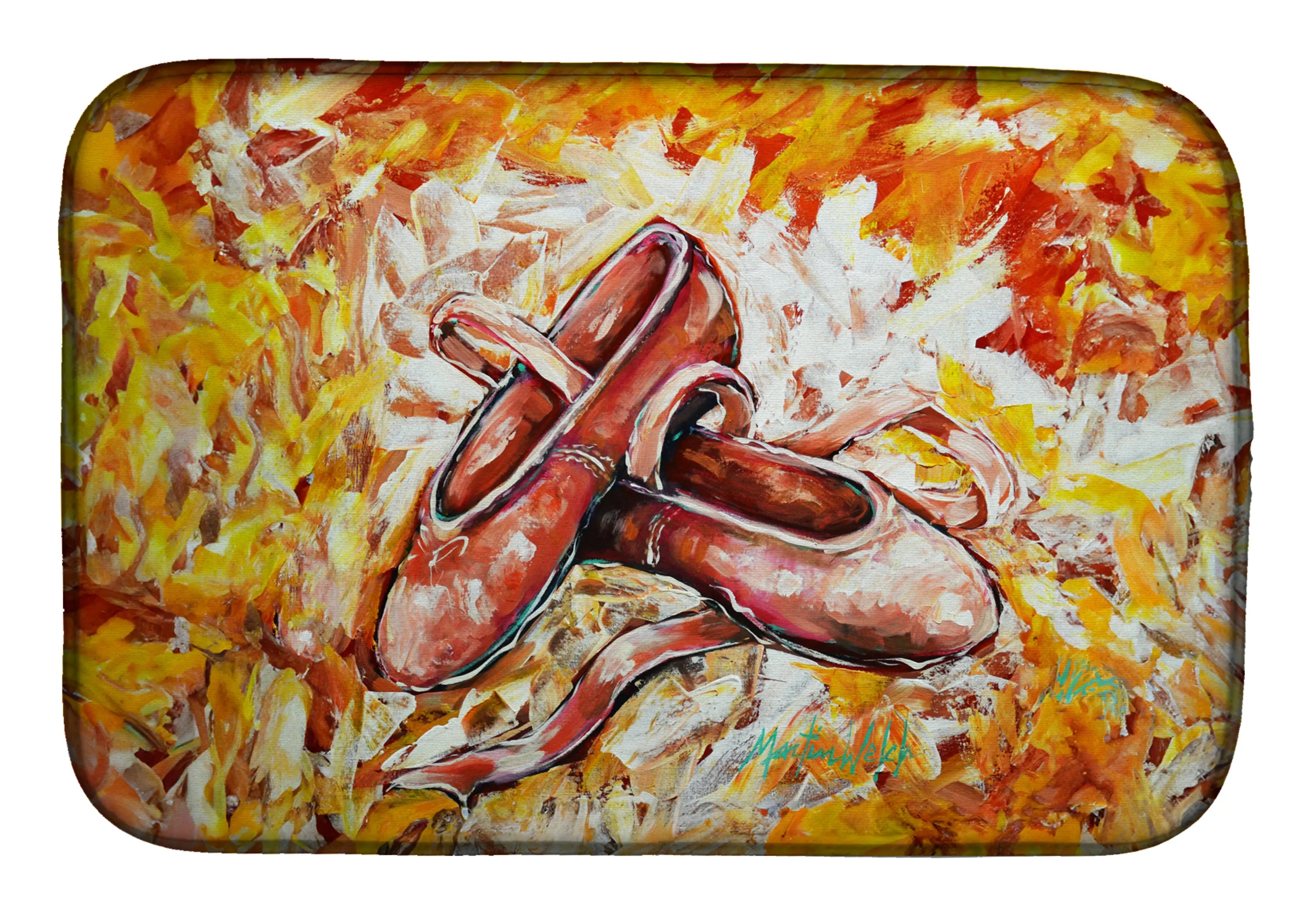 Martin Welch New Artwork Dish Drying Mat - Size: 14  X 21" | Pack Of: 1 | Collection name: Martin welch new artwork