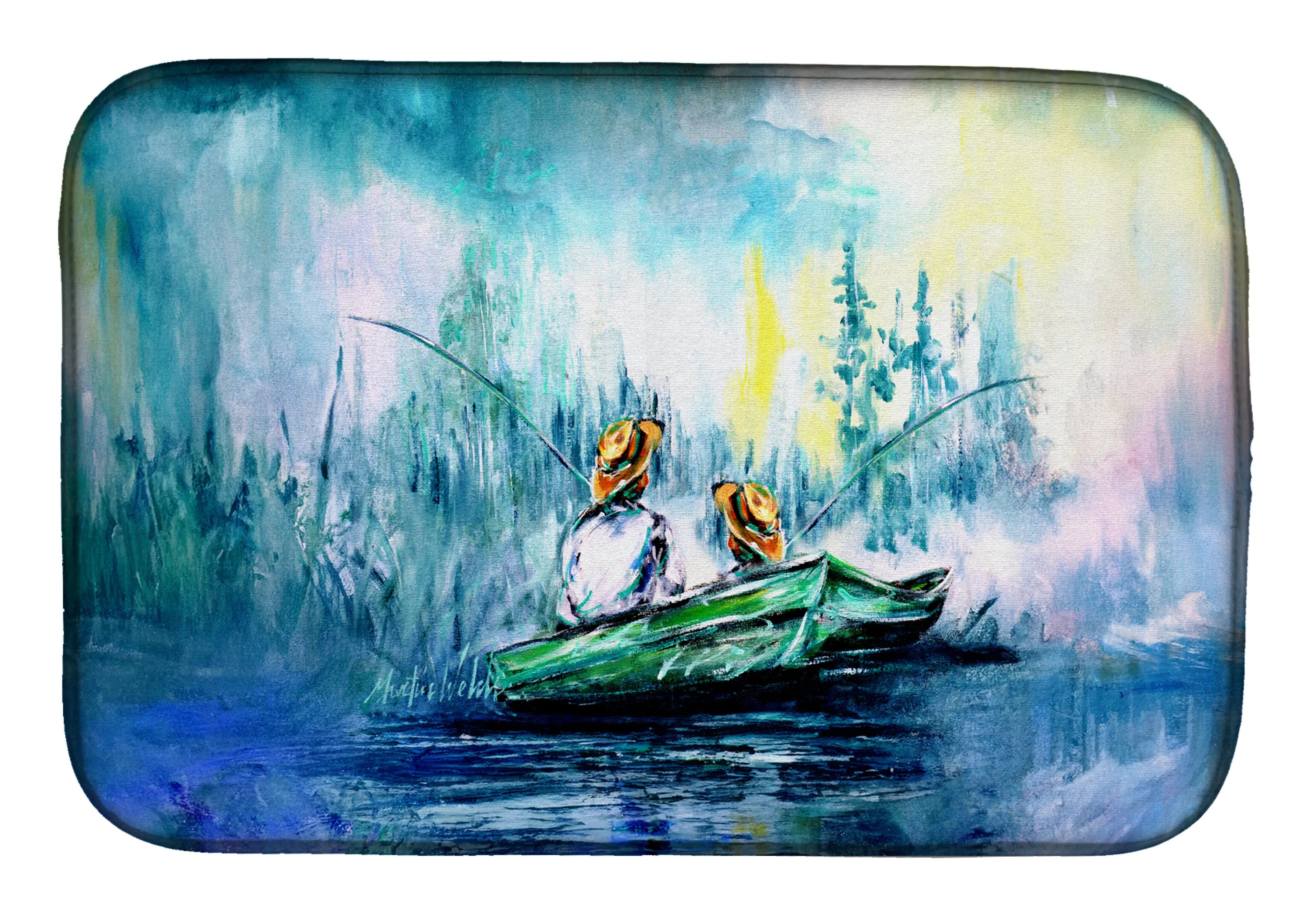 Martin Welch New Artwork Dish Drying Mat - Size: 14  X 21" | Pack Of: 1 | Collection name: Martin welch new artwork