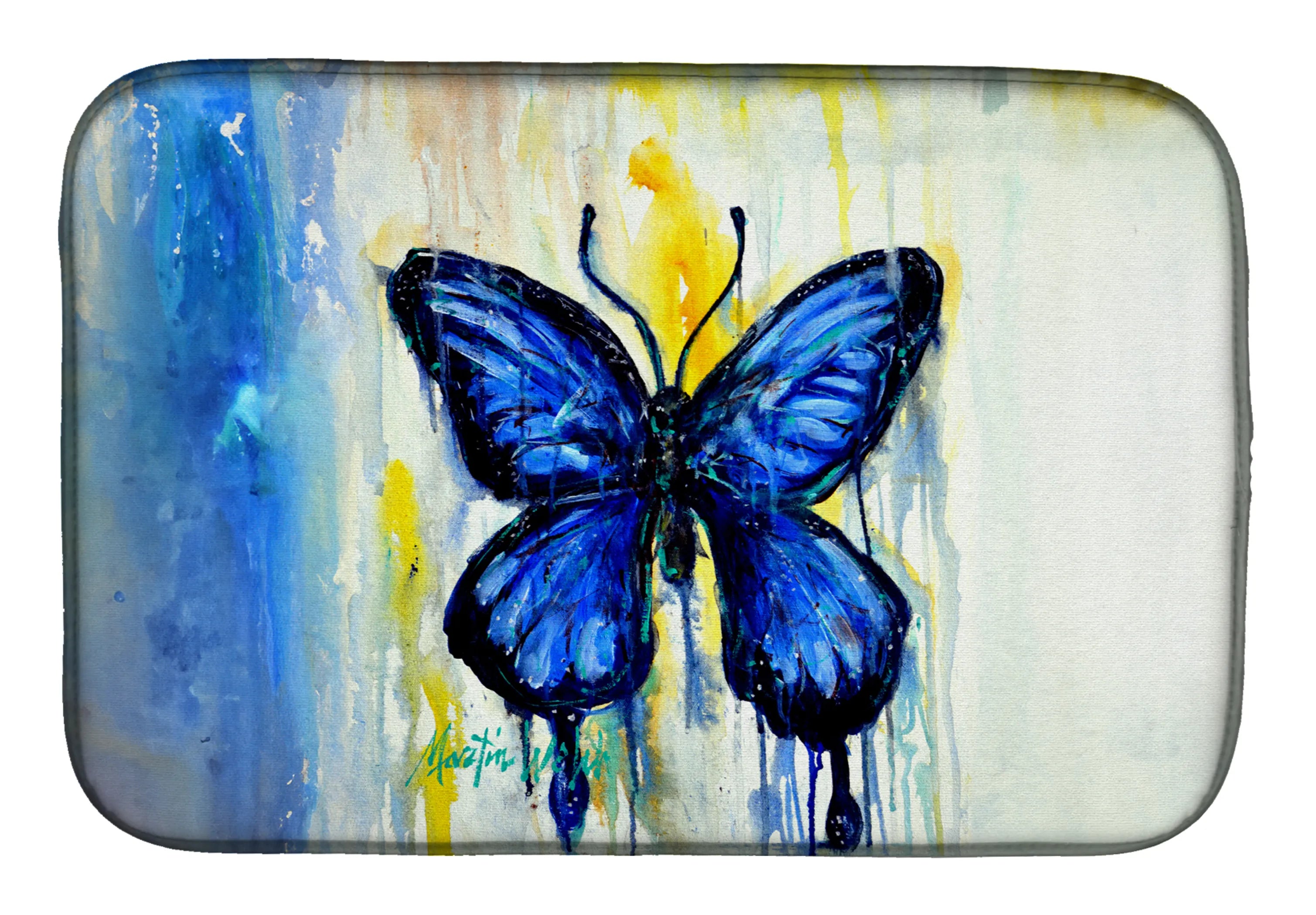 Martin Welch New Artwork Dish Drying Mat - Size: 14  X 21" | Pack Of: 1 | Collection name: Martin welch new artwork
