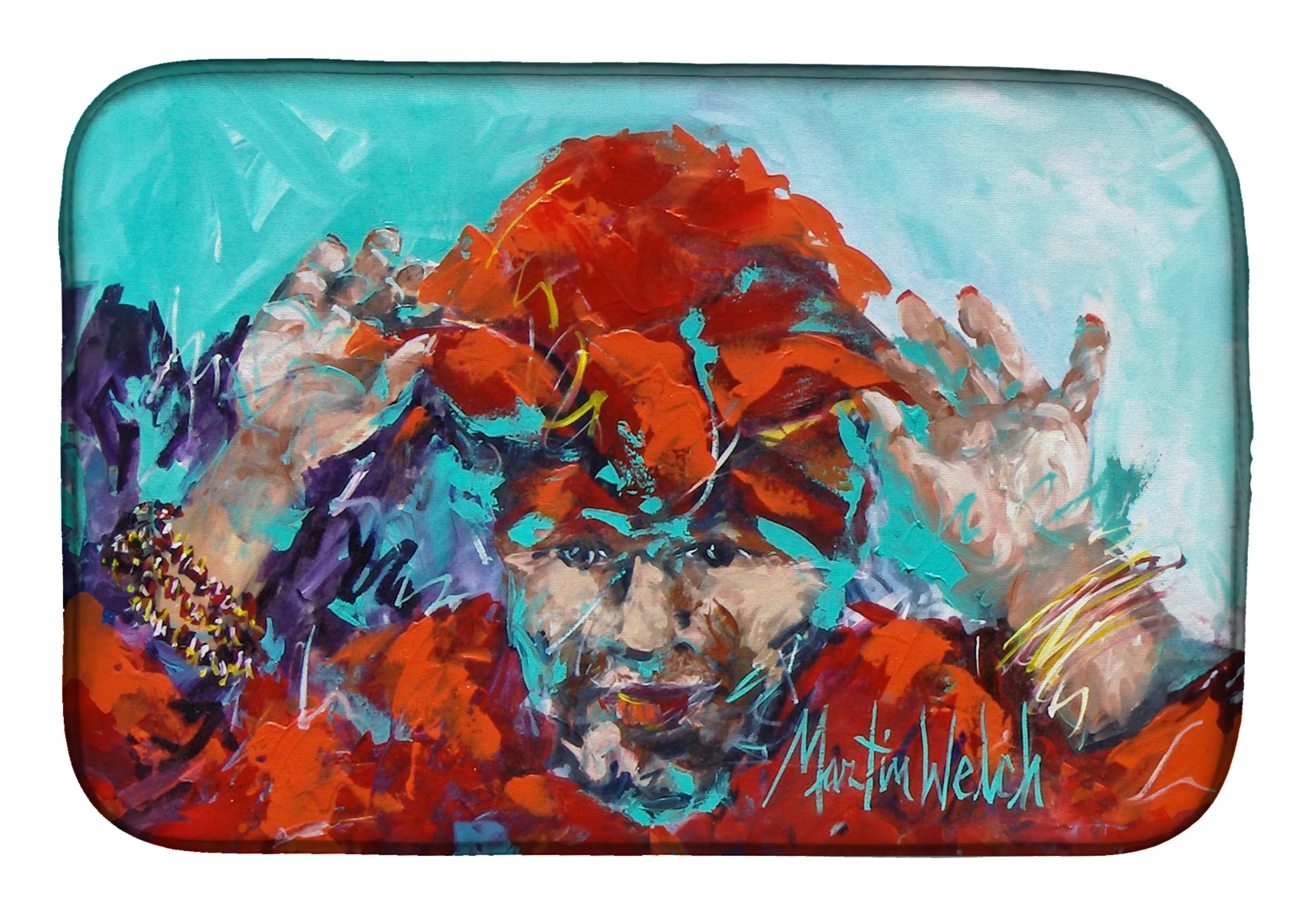 Martin Welch New Artwork Dish Drying Mat - Size: 14  X 21" | Pack Of: 1 | Collection name: Martin welch new artwork