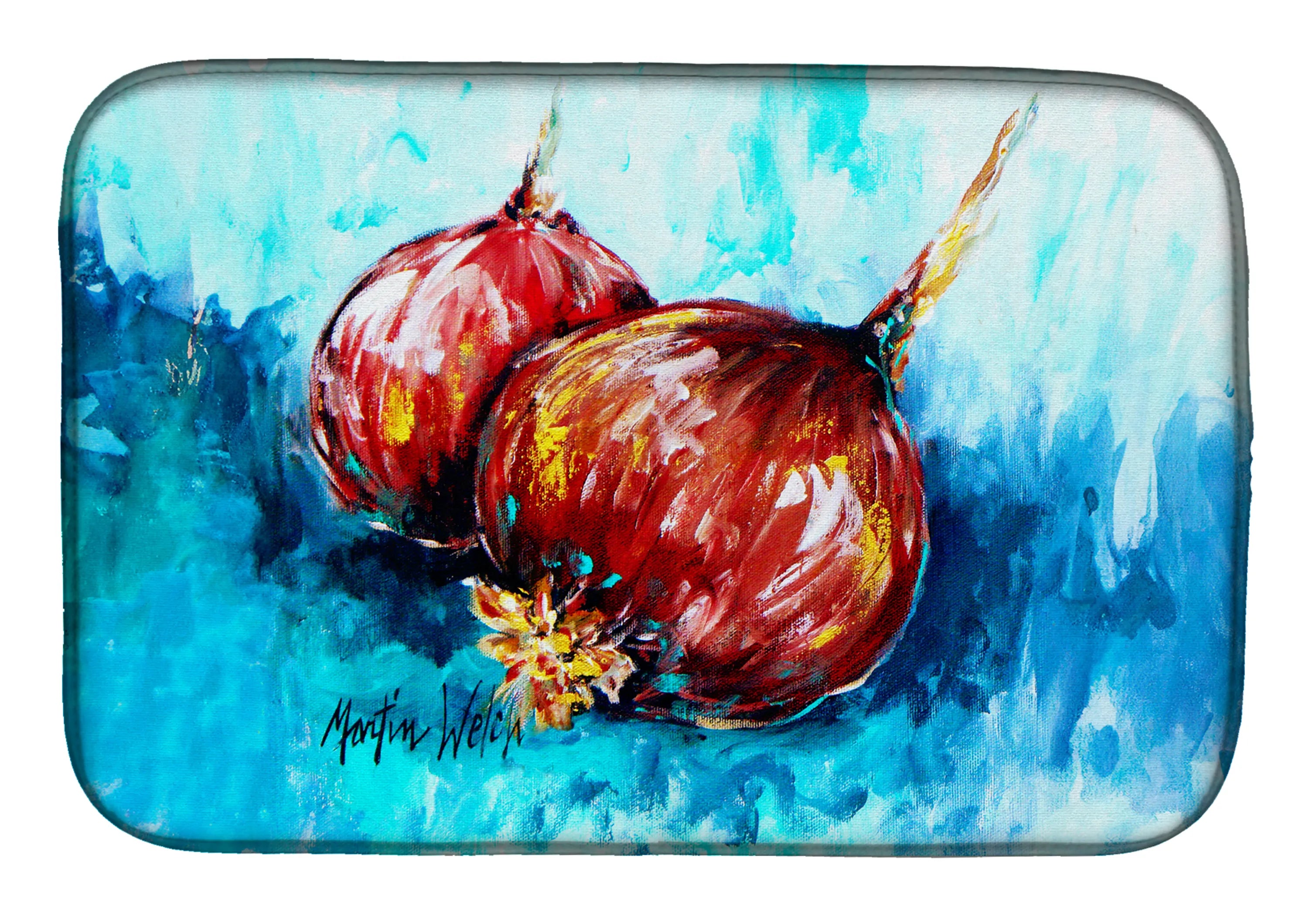 Martin Welch New Artwork Dish Drying Mat - Size: 14  X 21" | Pack Of: 1 | Collection name: Martin welch new artwork