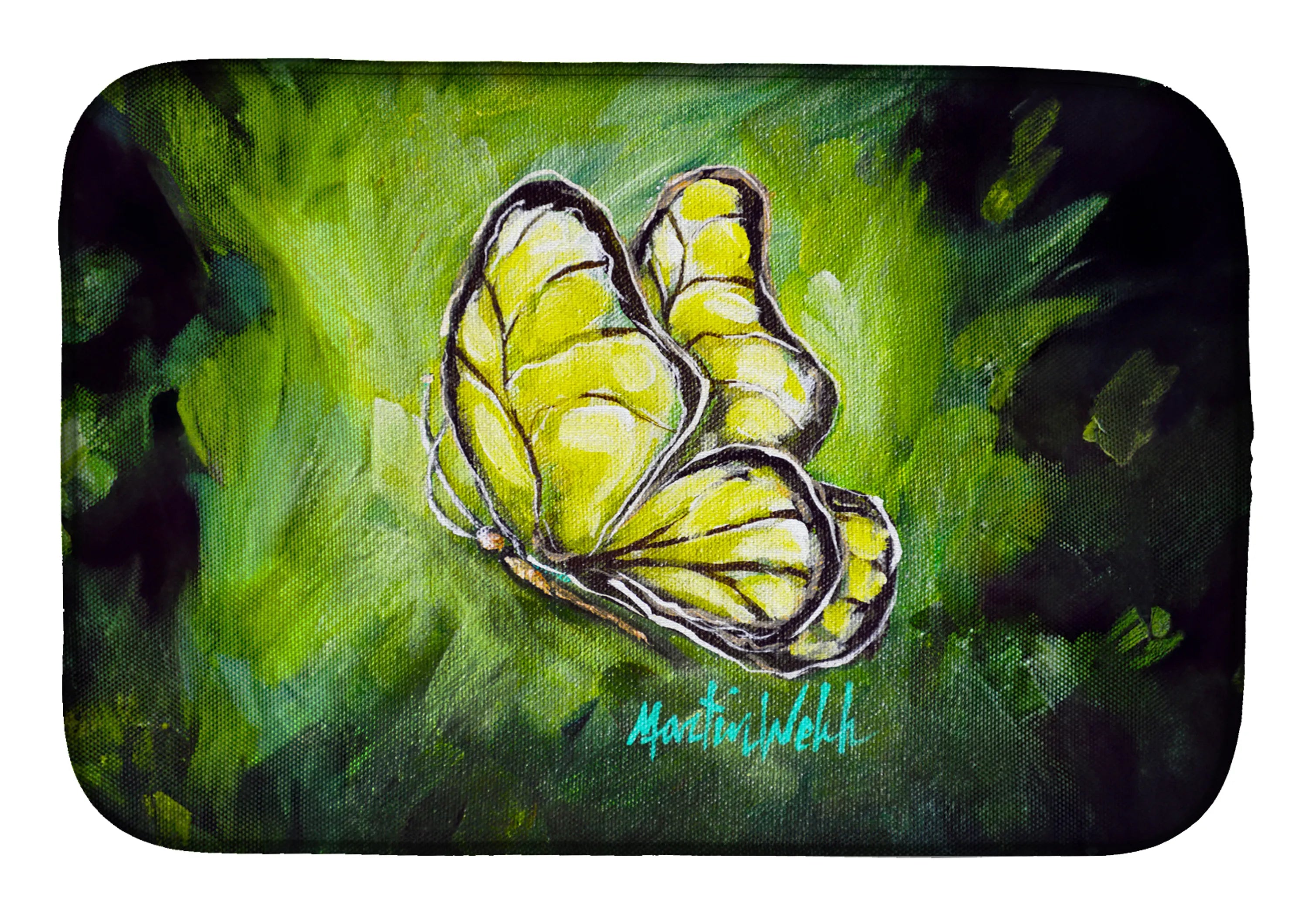 Martin Welch New Artwork Dish Drying Mat - Size: 14  X 21" | Pack Of: 1 | Collection name: Martin welch new artwork