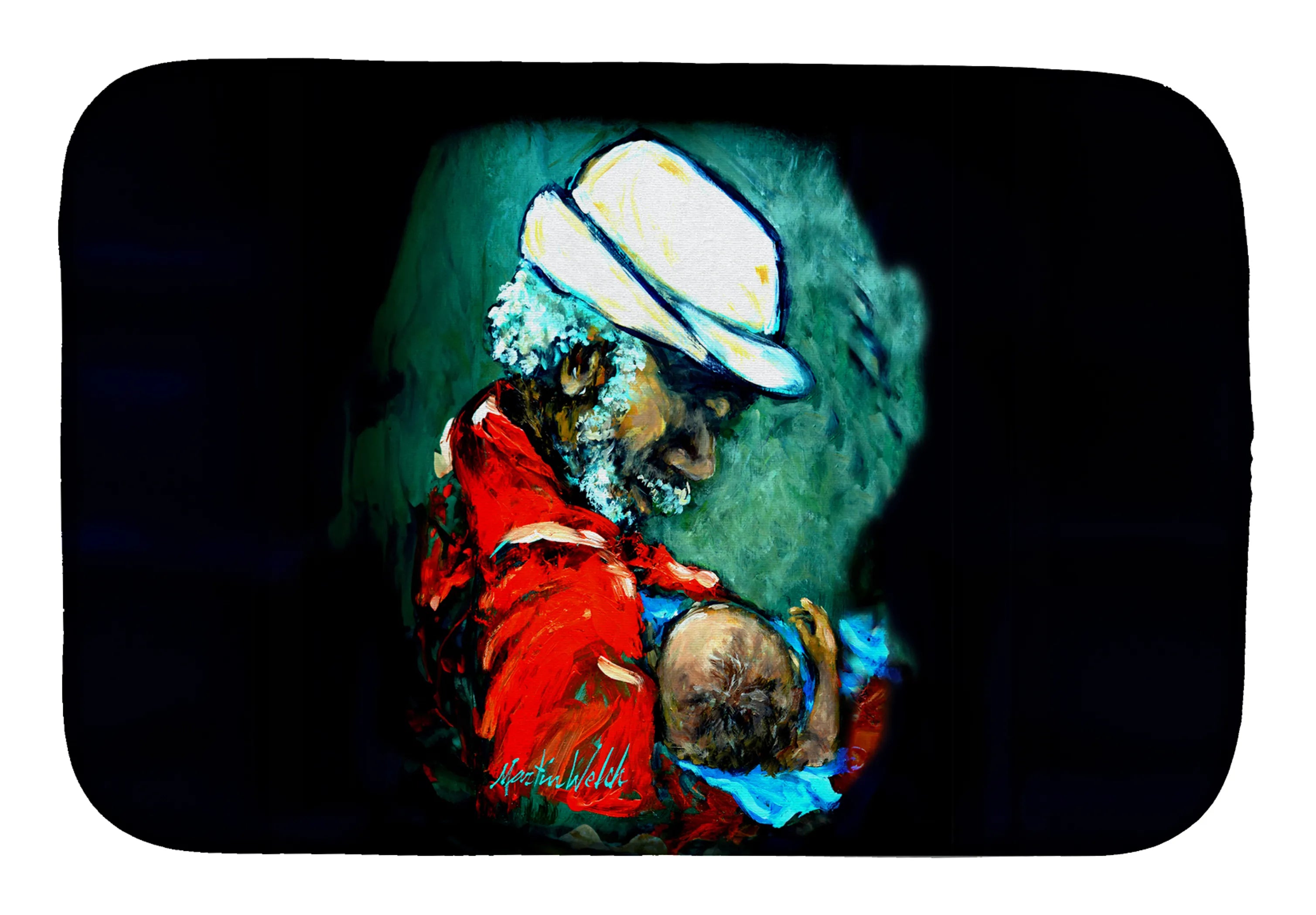 Martin Welch New Artwork Dish Drying Mat - Size: 14  X 21" | Pack Of: 1 | Collection name: Martin welch new artwork