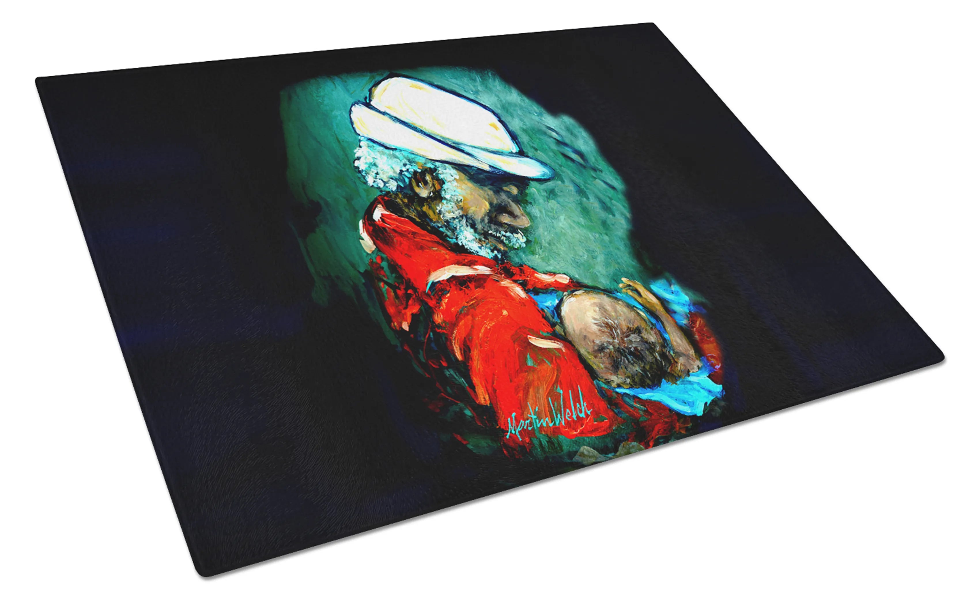Martin Welch New Artwork Glass Cutting Board - Size: LARGE | Pack Of: 1 | Collection name: Martin welch new artwork