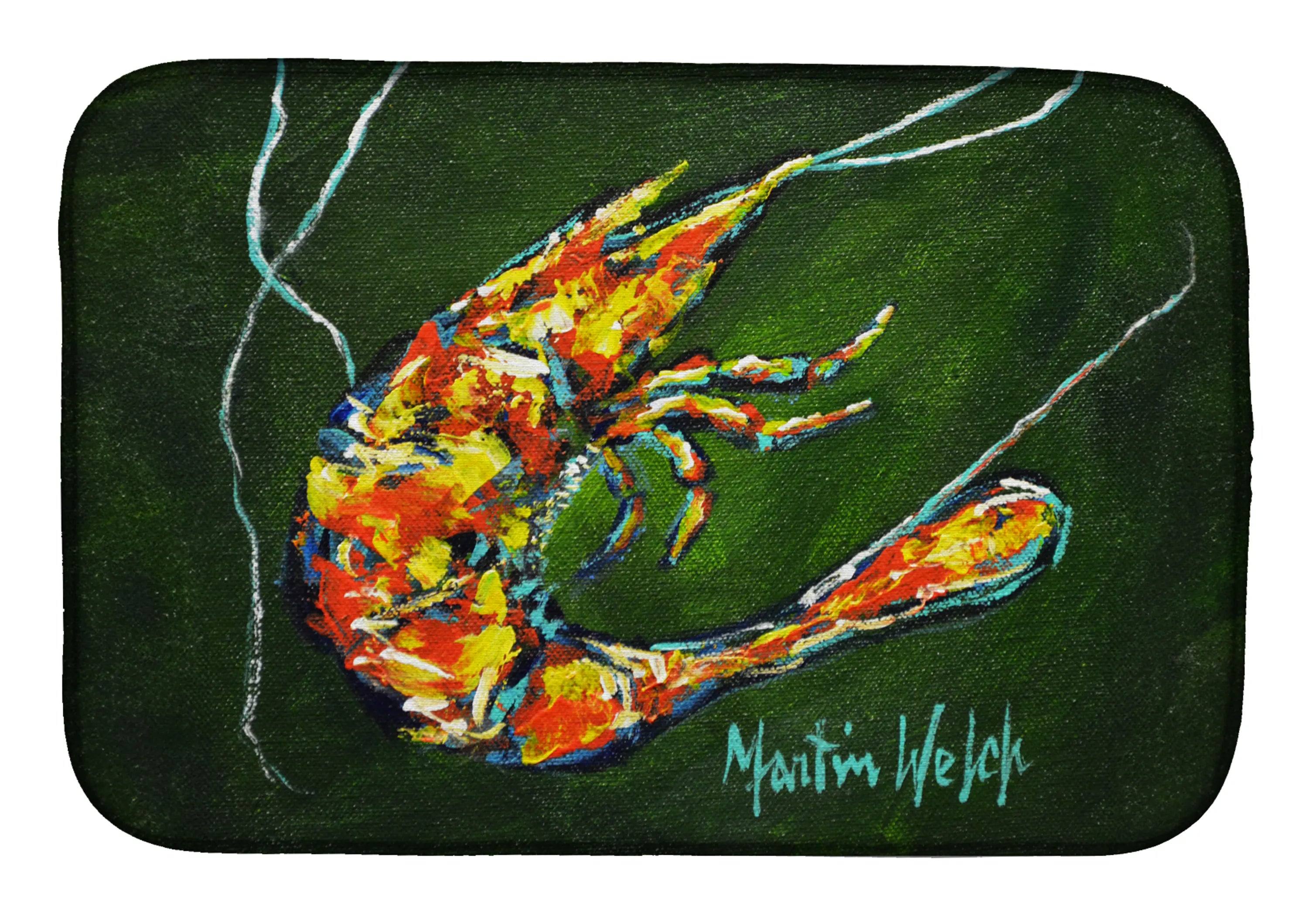 Martin Welch New Artwork Dish Drying Mat - Size: 14  X 21" | Pack Of: 1 | Collection name: Martin welch new artwork