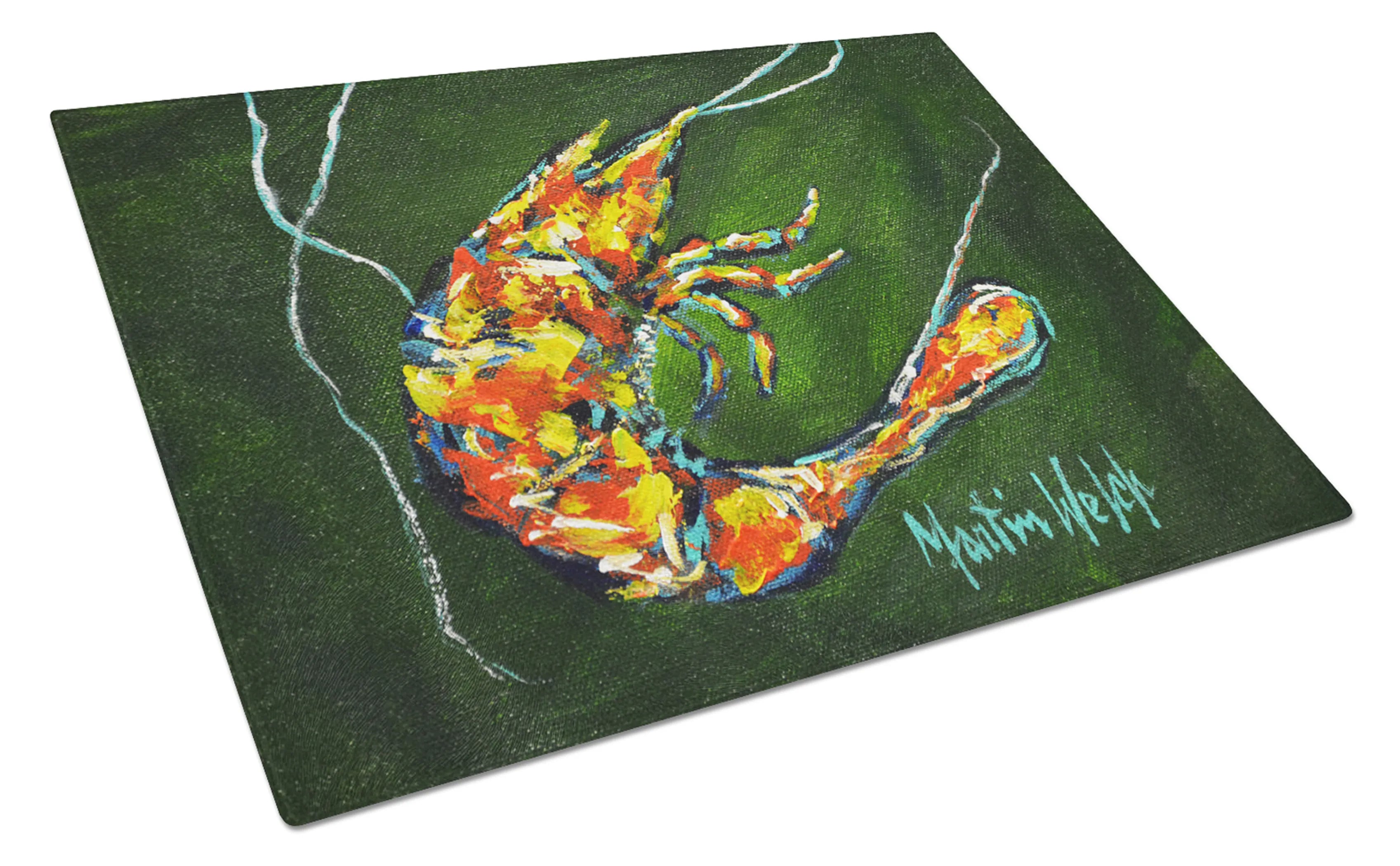 Martin Welch New Artwork Glass Cutting Board - Size: LARGE | Pack Of: 1 | Collection name: Martin welch new artwork