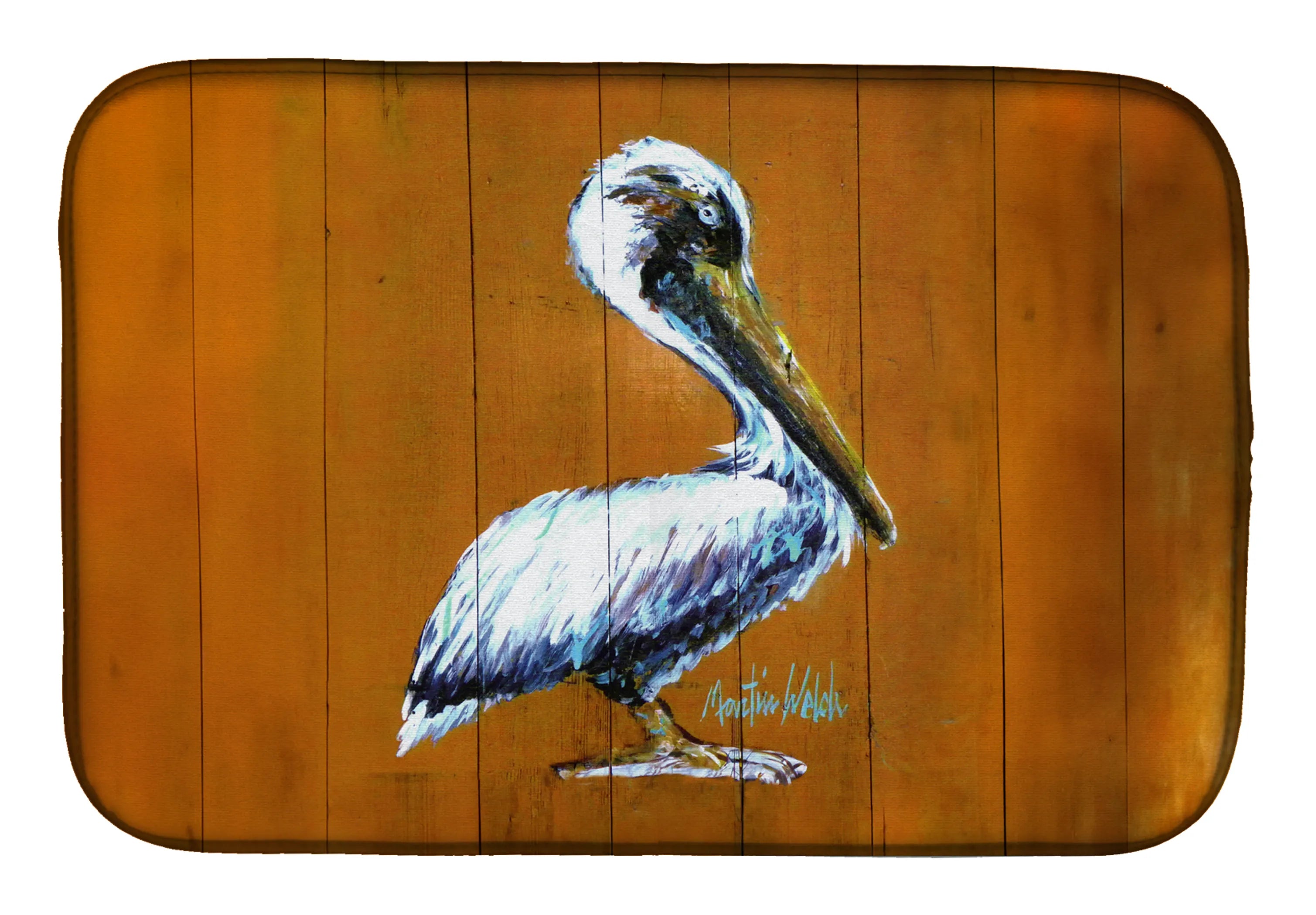 Martin Welch New Artwork Dish Drying Mat - Size: 14  X 21" | Pack Of: 1 | Collection name: Martin welch new artwork