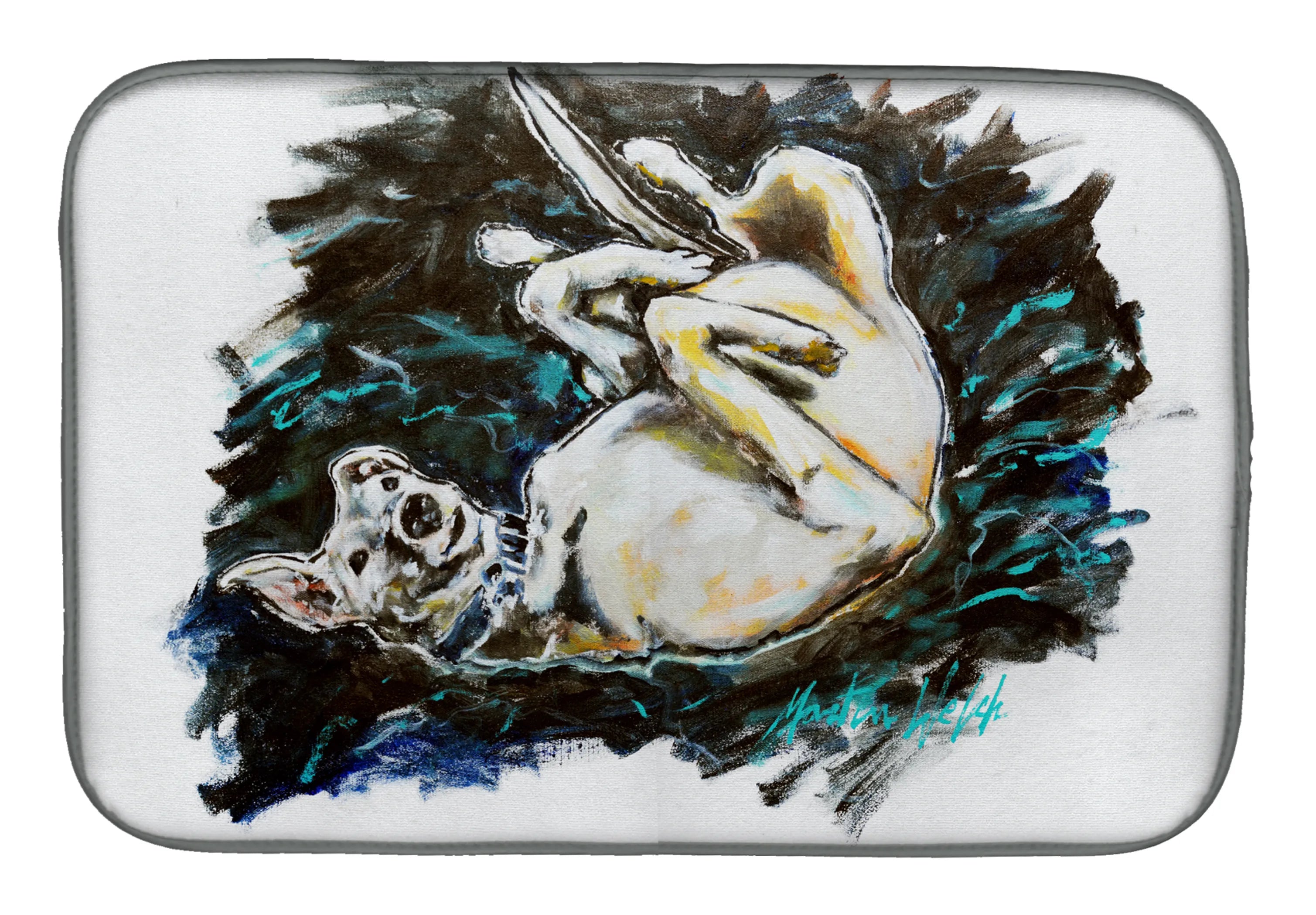 Martin Welch New Artwork Dish Drying Mat - Size: 14  X 21" | Pack Of: 1 | Collection name: Martin welch new artwork
