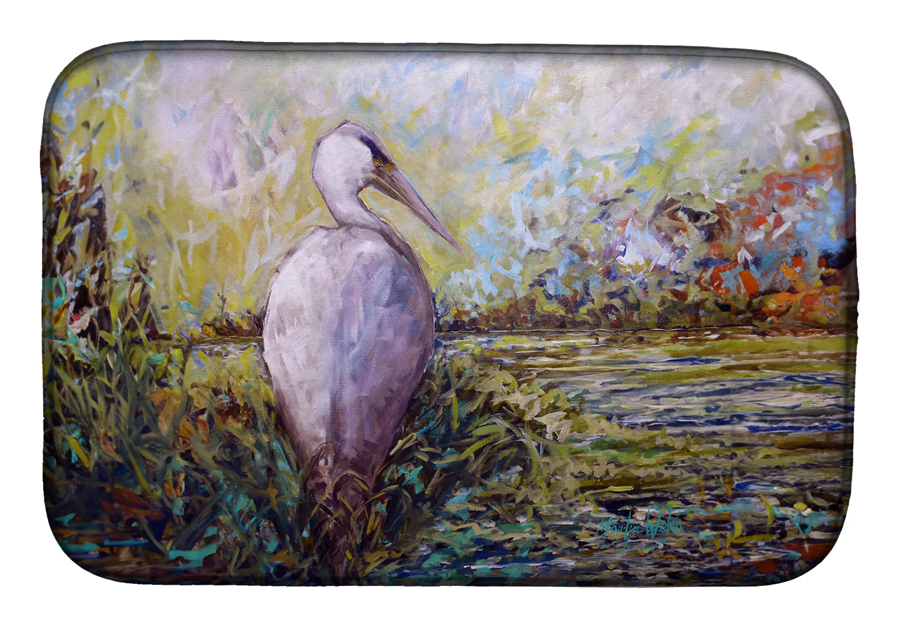Martin Welch New Artwork Dish Drying Mat - Size: 14  X 21" | Pack Of: 1 | Collection name: Martin welch new artwork