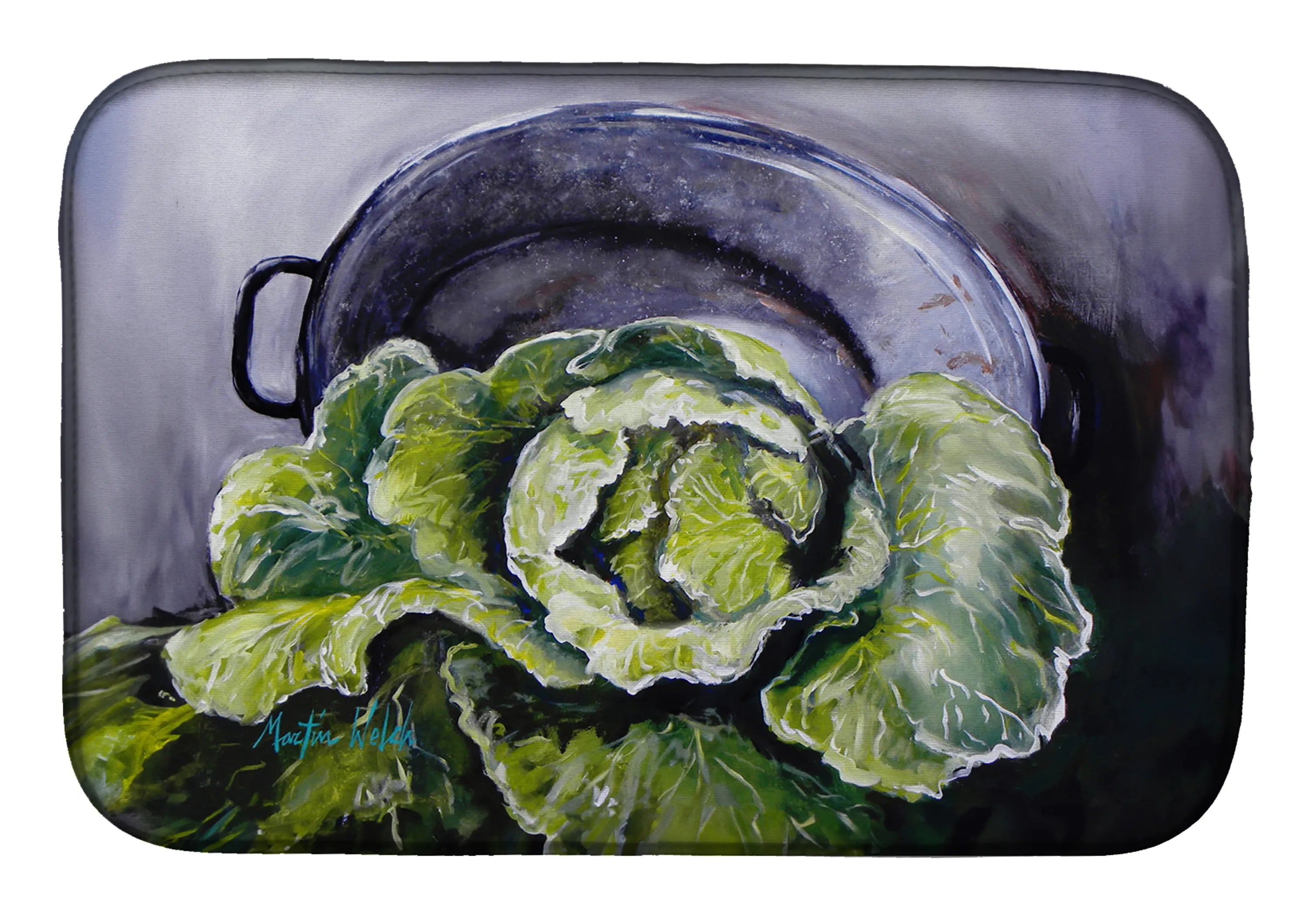 Martin Welch New Artwork Dish Drying Mat - Size: 14  X 21" | Pack Of: 1 | Collection name: Martin welch new artwork