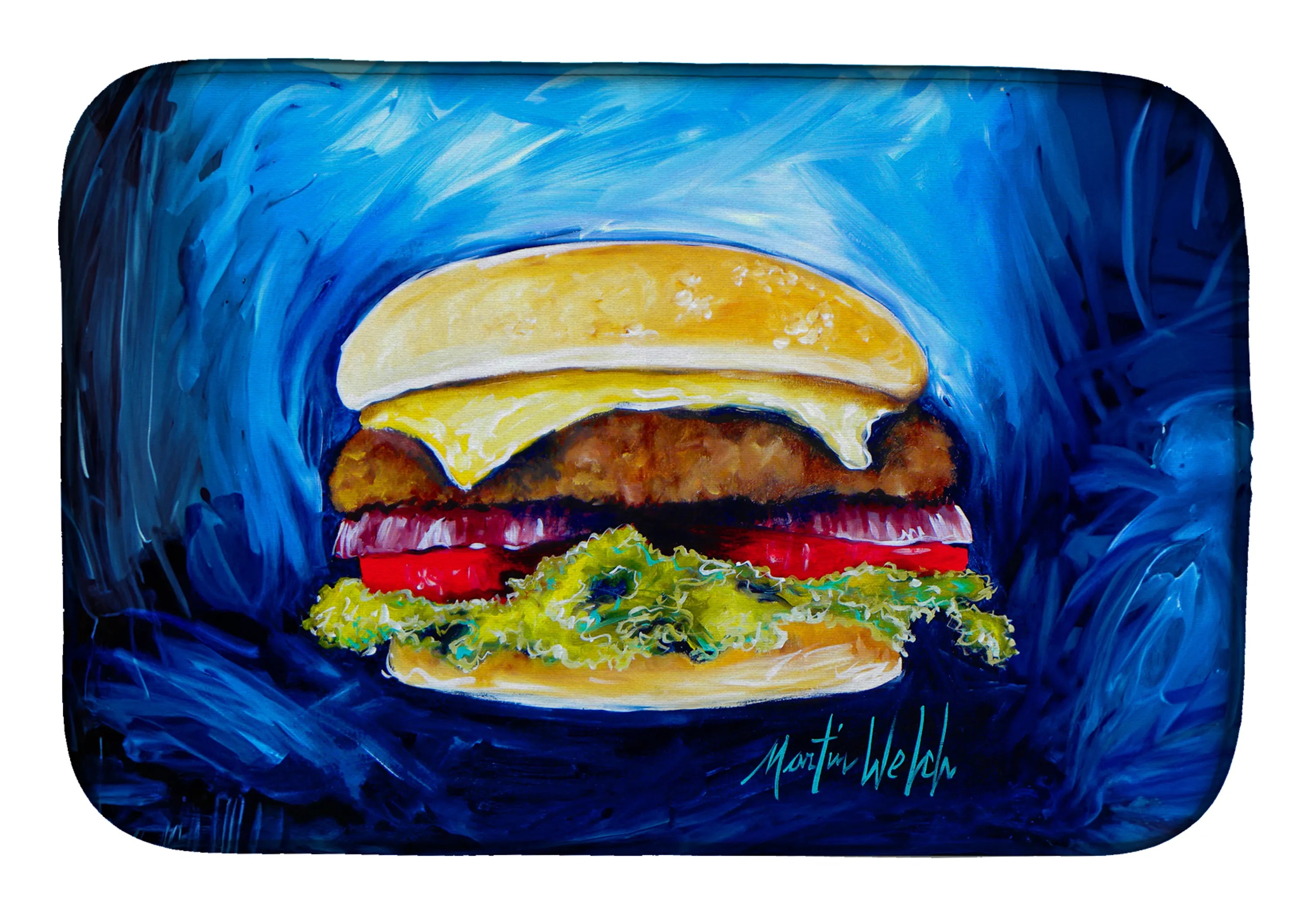 Martin Welch New Artwork Dish Drying Mat - Size: 14  X 21" | Pack Of: 1 | Collection name: Martin welch new artwork