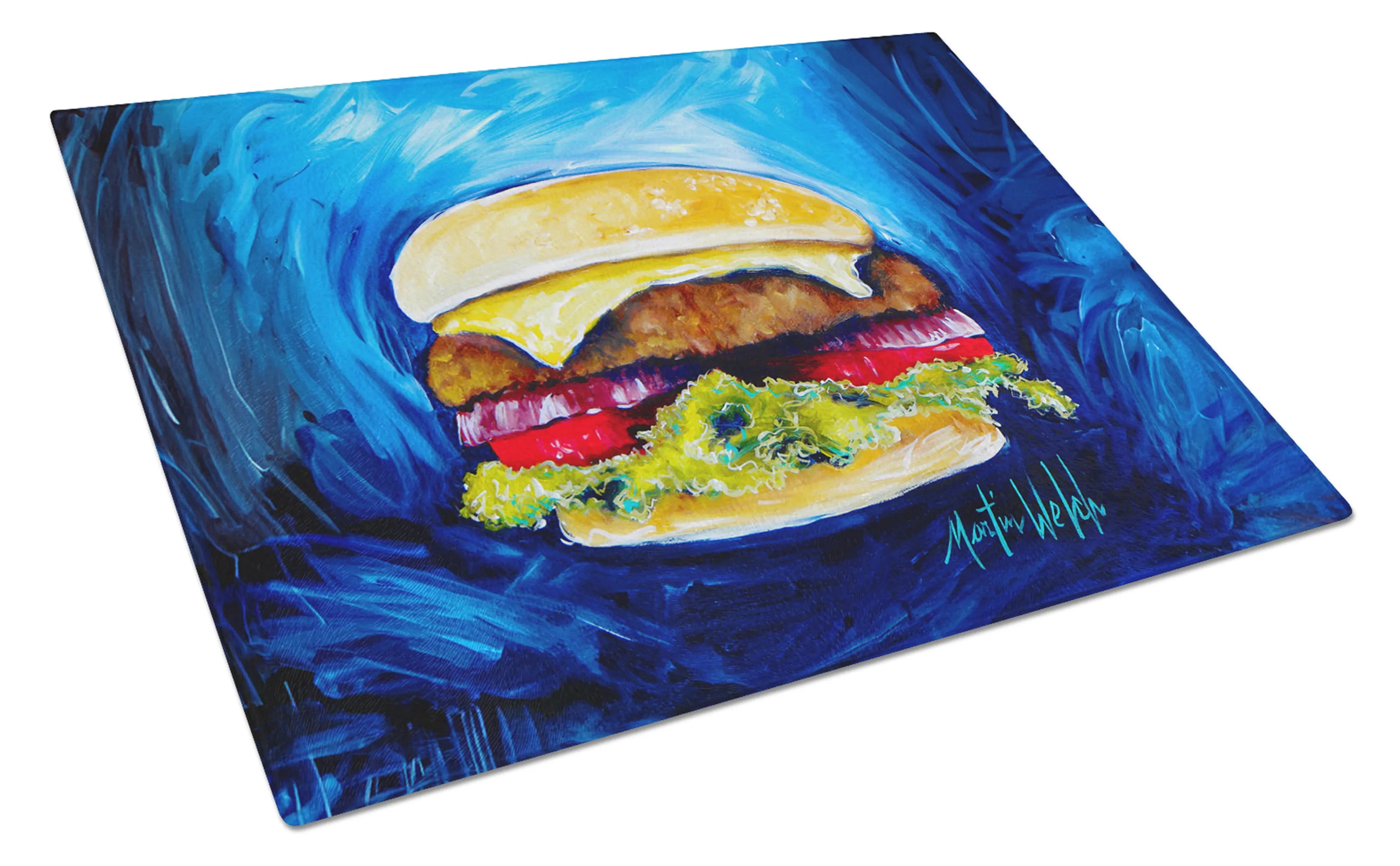 Martin Welch New Artwork Glass Cutting Board - Size: LARGE | Pack Of: 1 | Collection name: Martin welch new artwork