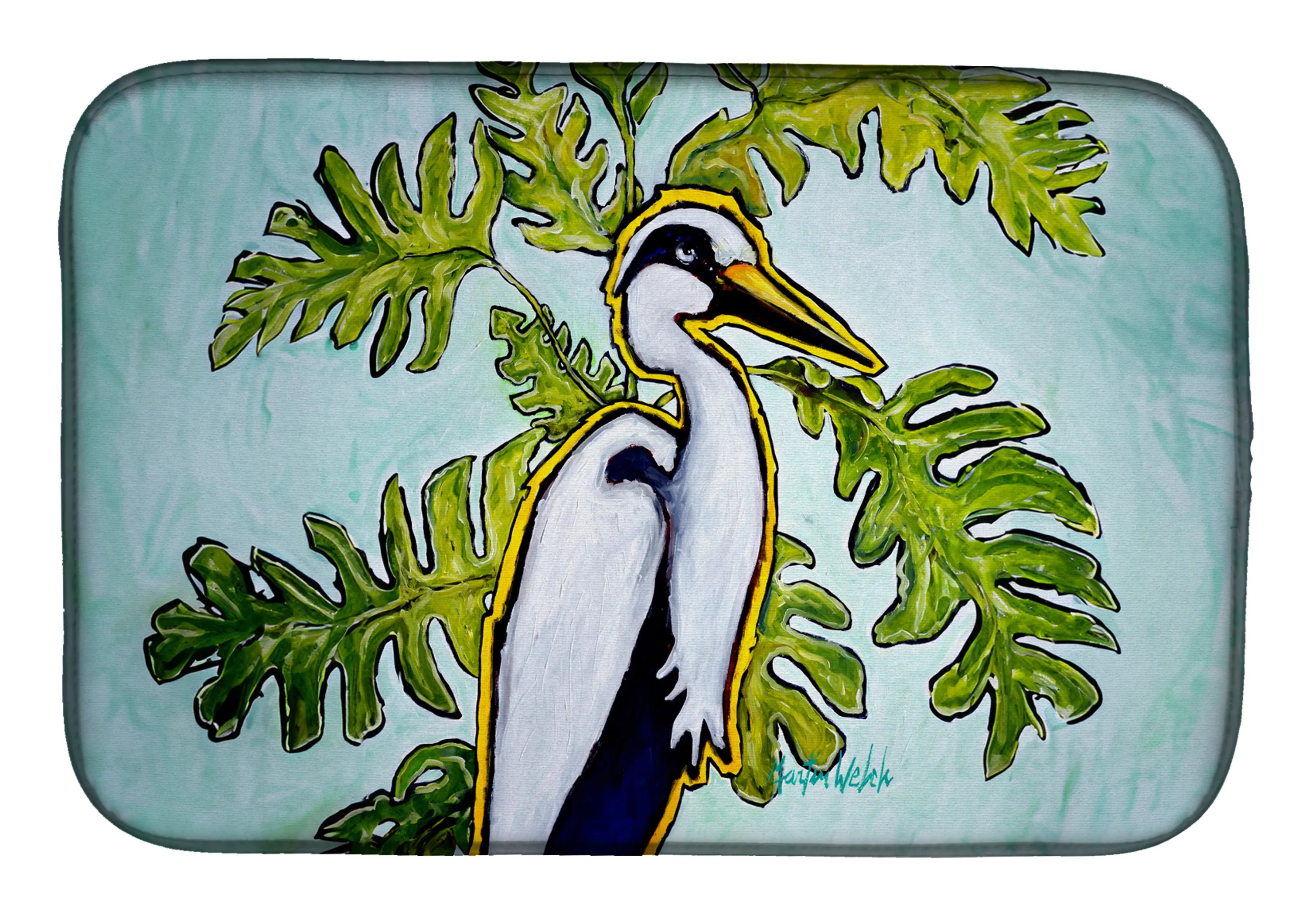 Martin Welch New Artwork Dish Drying Mat - Size: 14  X 21" | Pack Of: 1 | Collection name: Martin welch new artwork