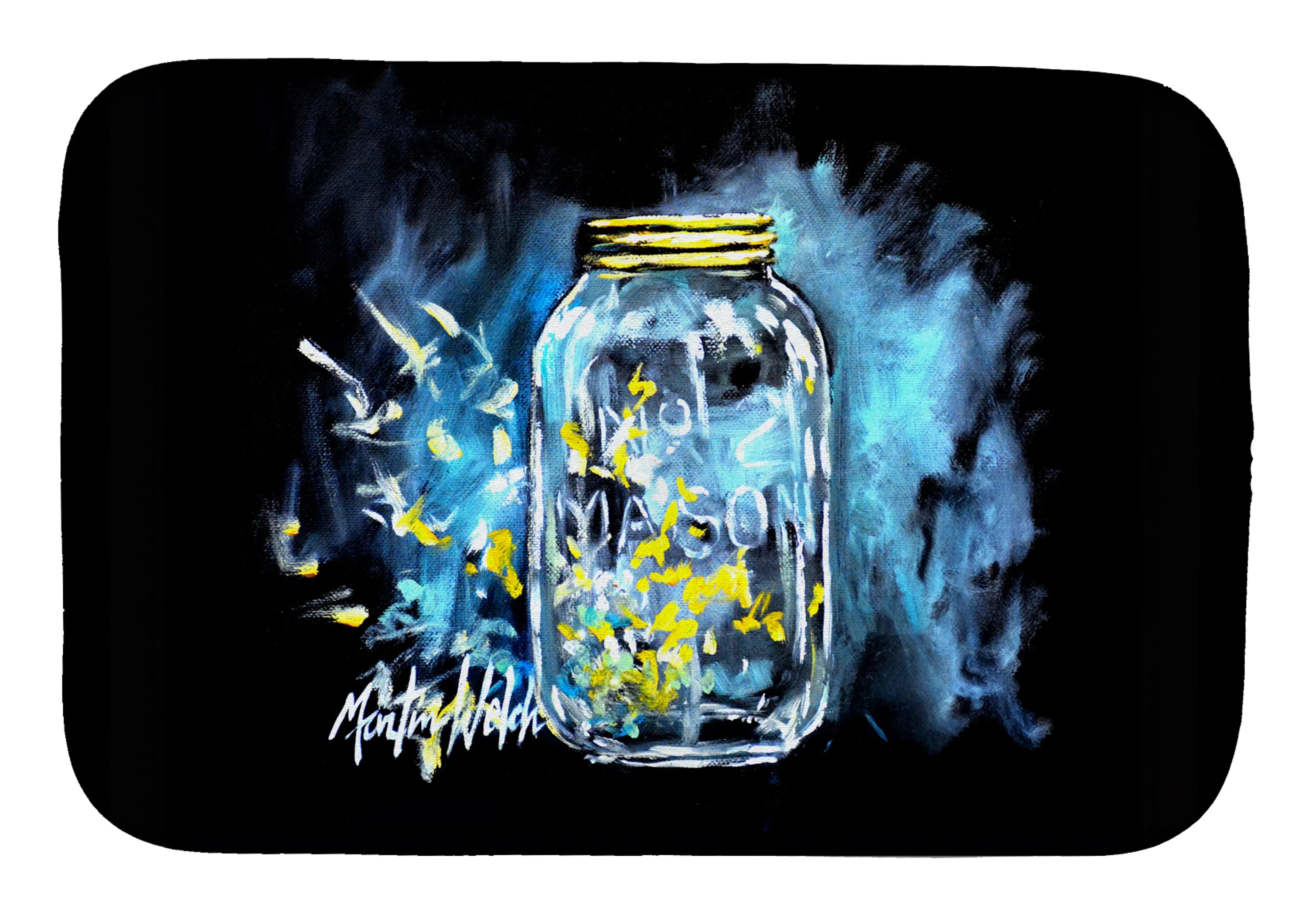 Martin Welch New Artwork Dish Drying Mat - Size: 14  X 21" | Pack Of: 1 | Collection name: Martin welch new artwork