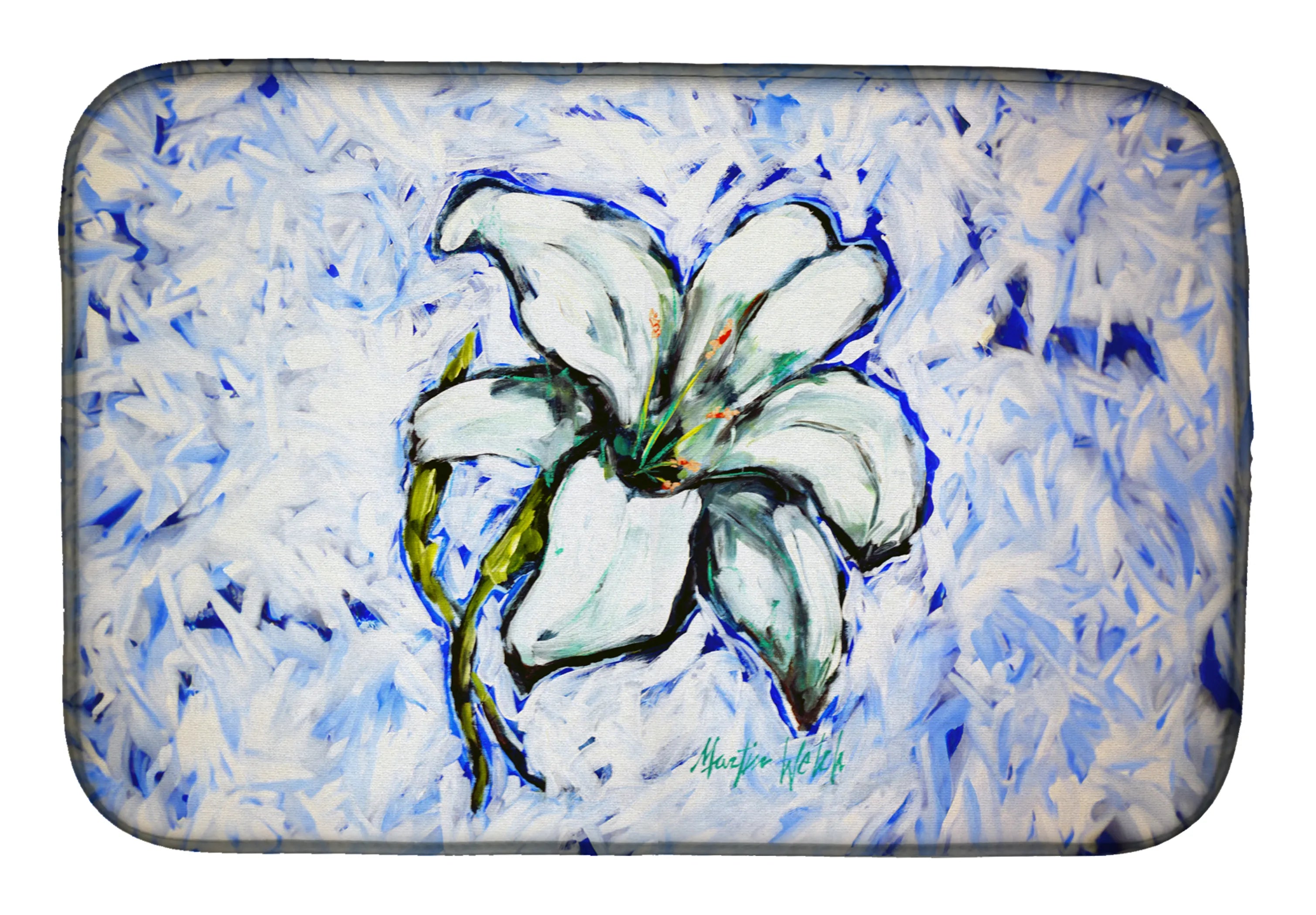 Martin Welch New Artwork Dish Drying Mat - Size: 14  X 21" | Pack Of: 1 | Collection name: Martin welch new artwork
