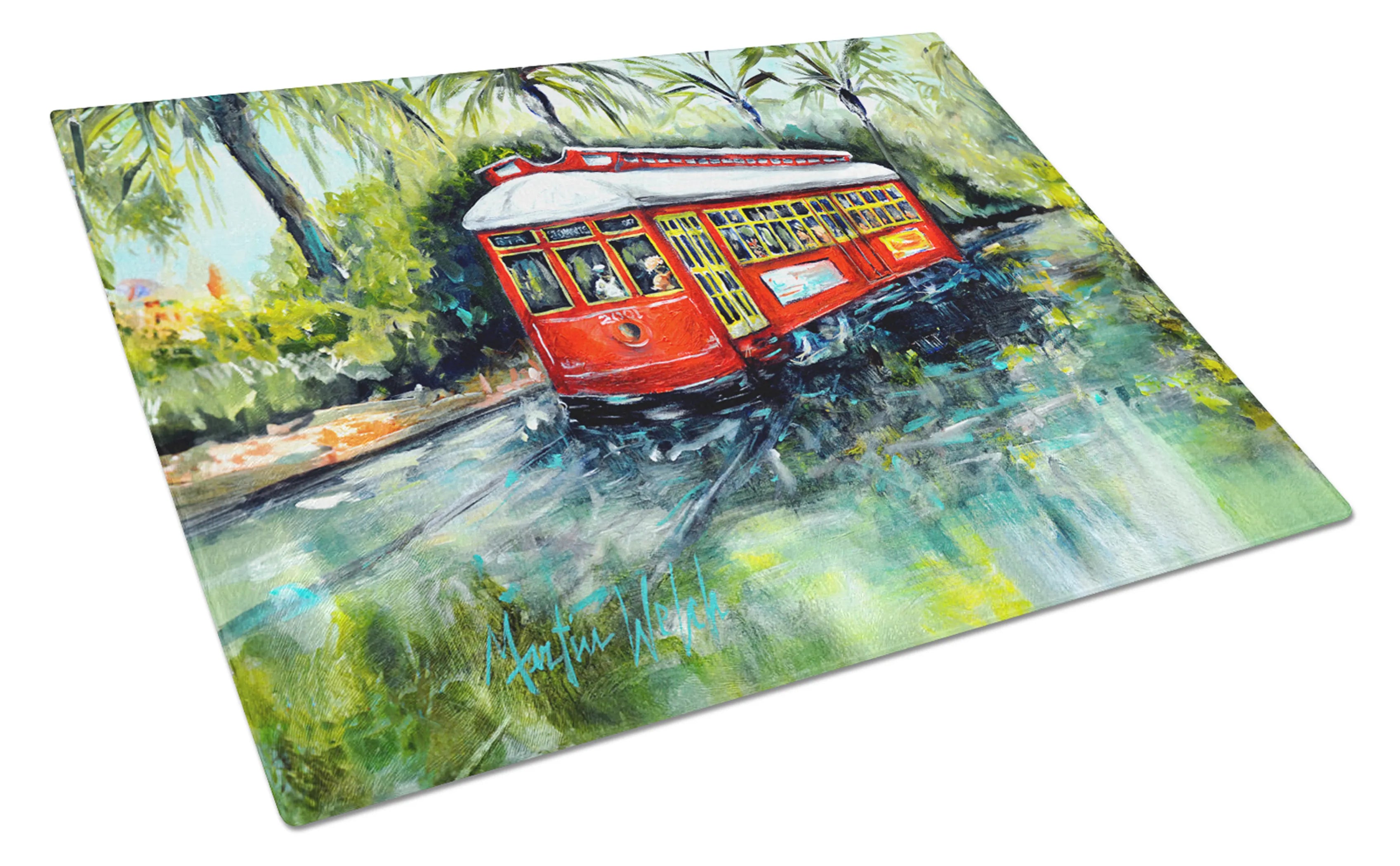 Martin Welch New Artwork Glass Cutting Board - Size: LARGE | Pack Of: 1 | Collection name: Martin welch new artwork