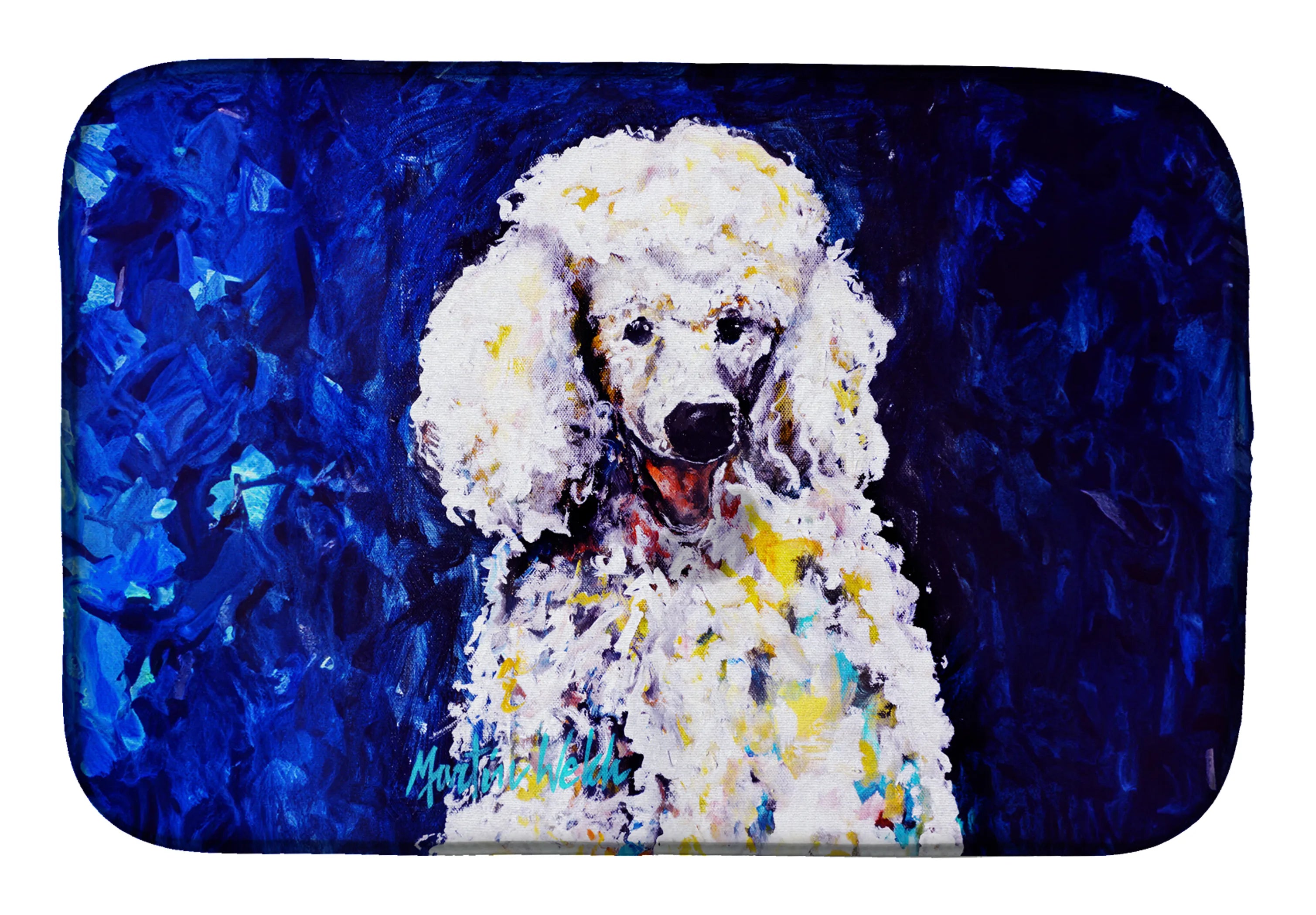Martin Welch New Artwork Dish Drying Mat - Size: 14  X 21" | Pack Of: 1 | Collection name: Martin welch new artwork