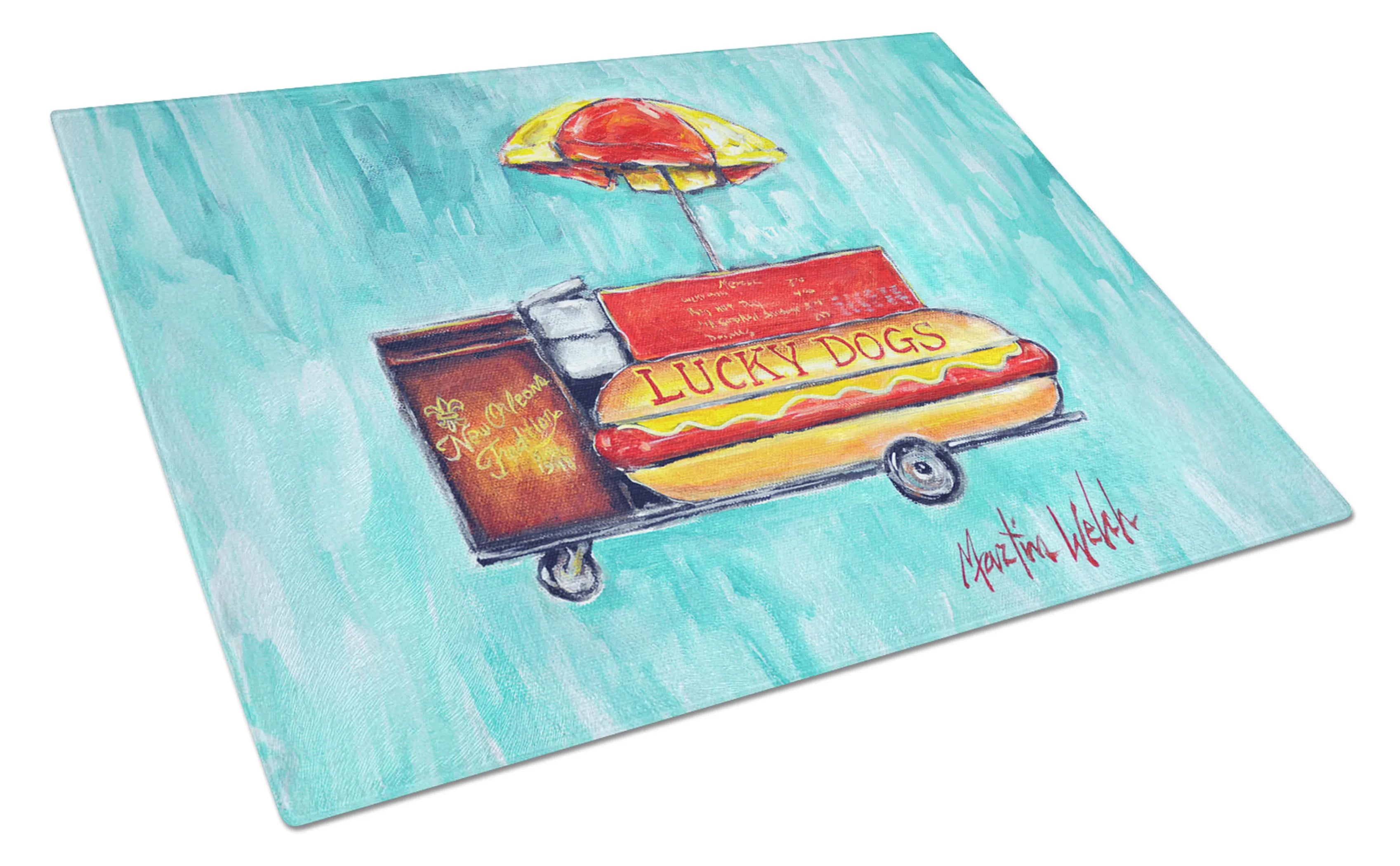 Martin Welch New Artwork Glass Cutting Board - Size: LARGE | Pack Of: 1 | Collection name: Martin welch new artwork
