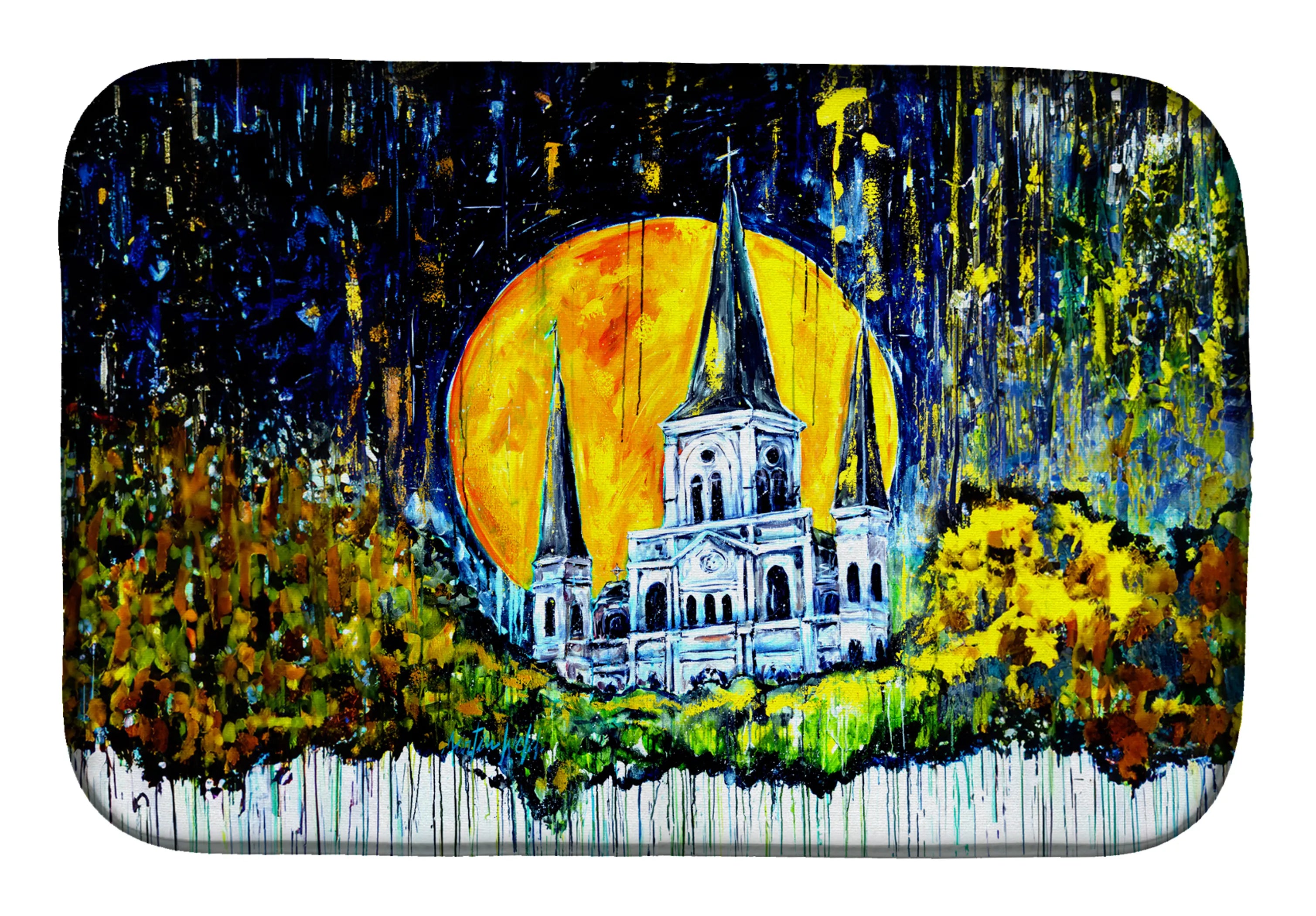 Martin Welch New Artwork Dish Drying Mat - Size: 14  X 21" | Pack Of: 1 | Collection name: Martin welch new artwork