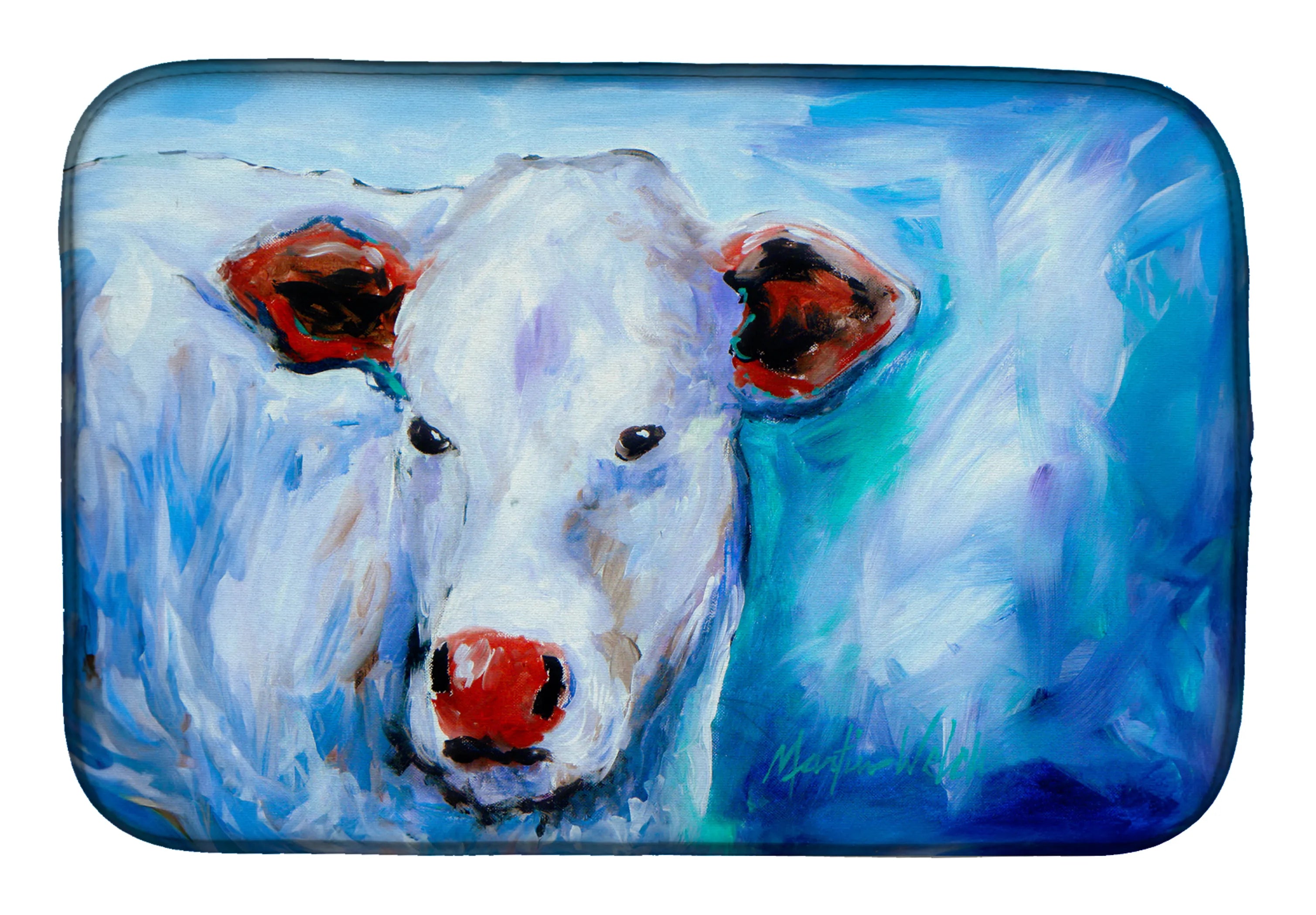 Martin Welch New Artwork Dish Drying Mat - Size: 14  X 21" | Pack Of: 1 | Collection name: Martin welch new artwork