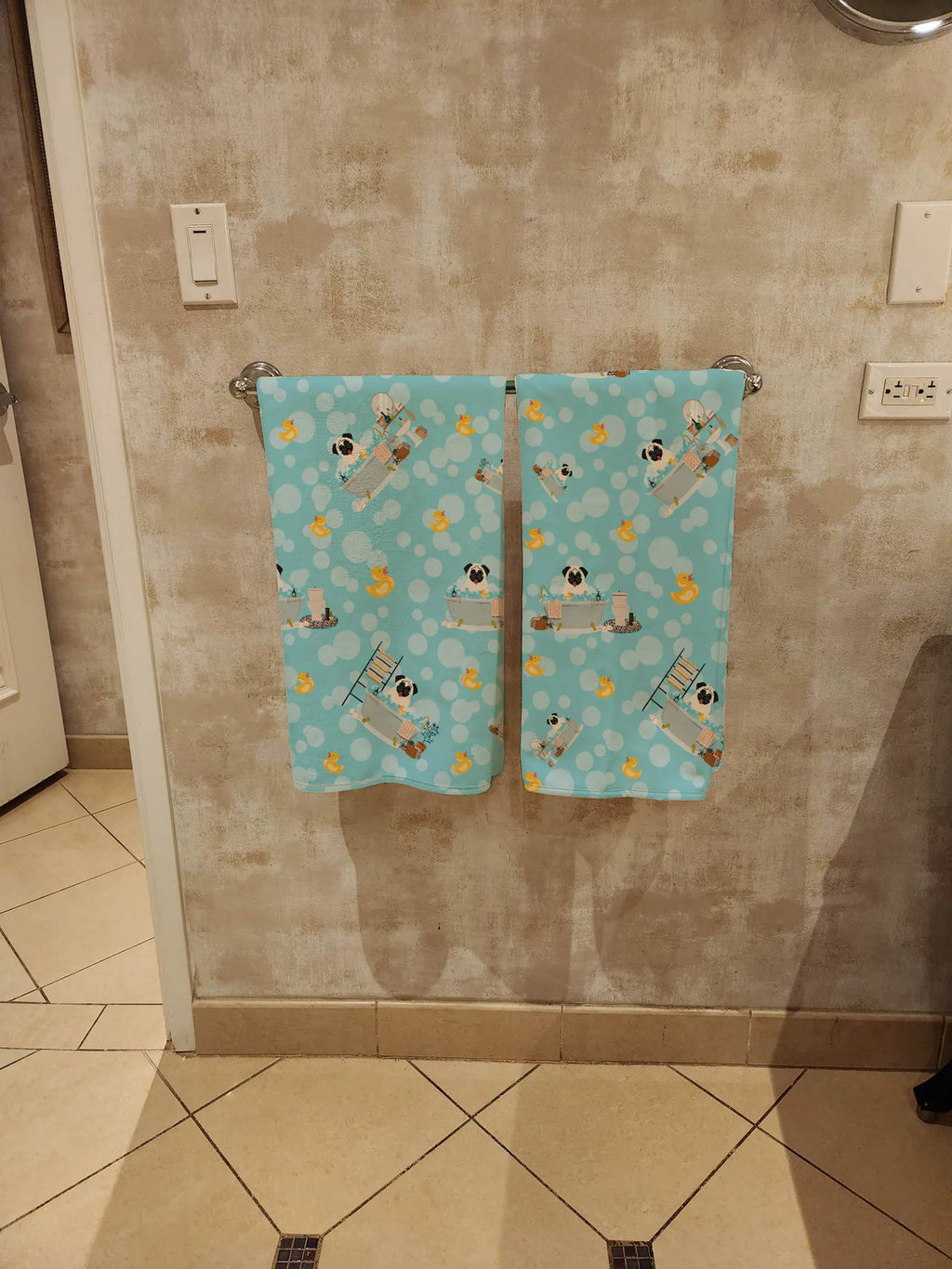 Rubadubdub Dogs Two Bath Towel Large - Pack Of: 1 | Collection name: Rubadubdub dogs two