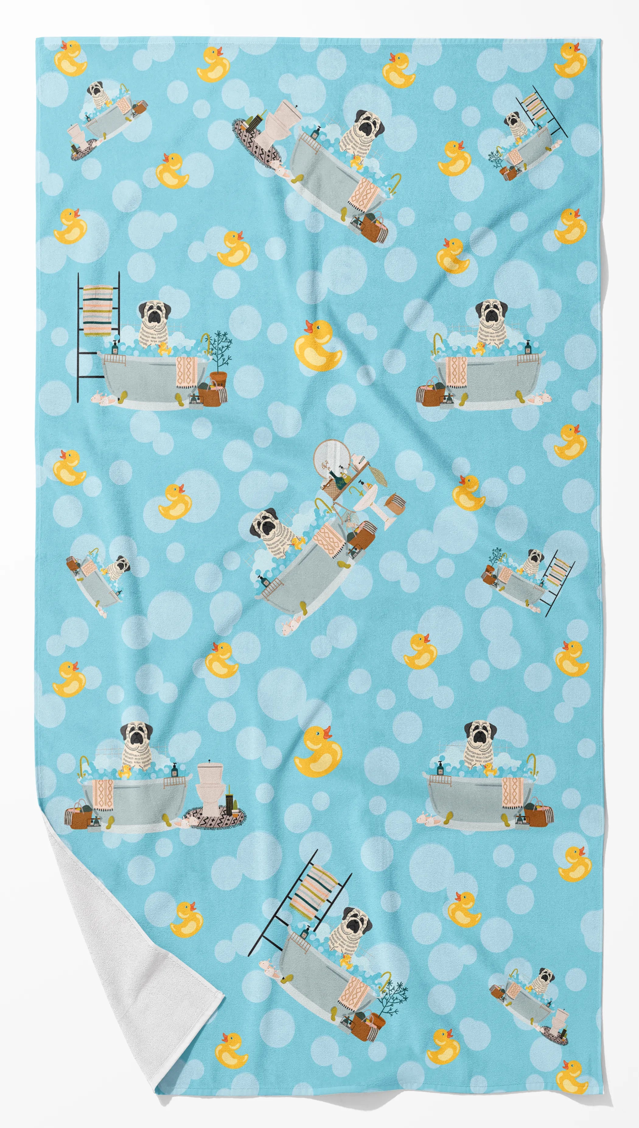 Rubadubdub Dogs Two Bath Towel Large - Pack Of: 1 | Collection name: Rubadubdub dogs two