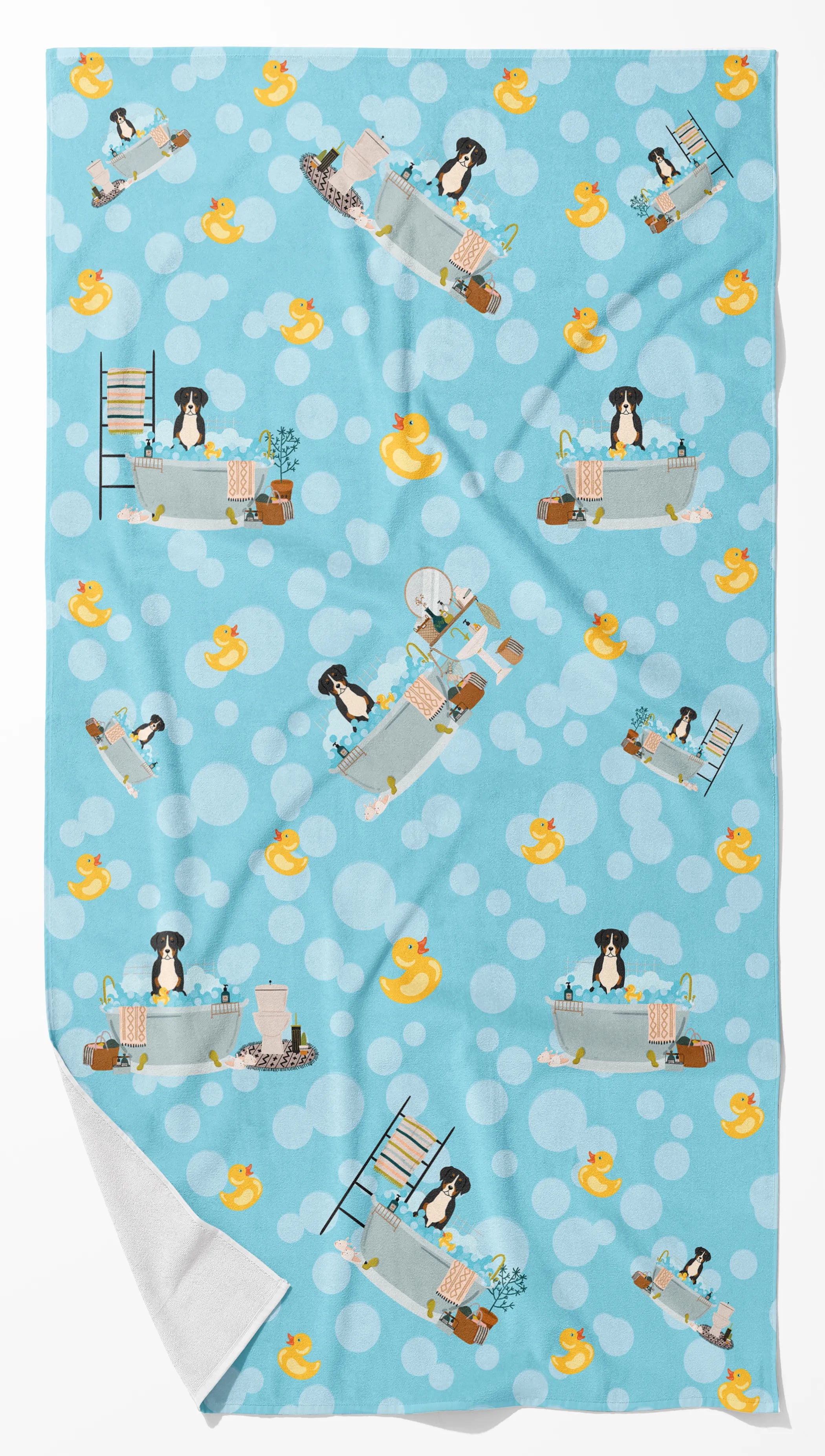 Rubadubdub Dogs Two Bath Towel Large - Pack Of: 1 | Collection name: Rubadubdub dogs two