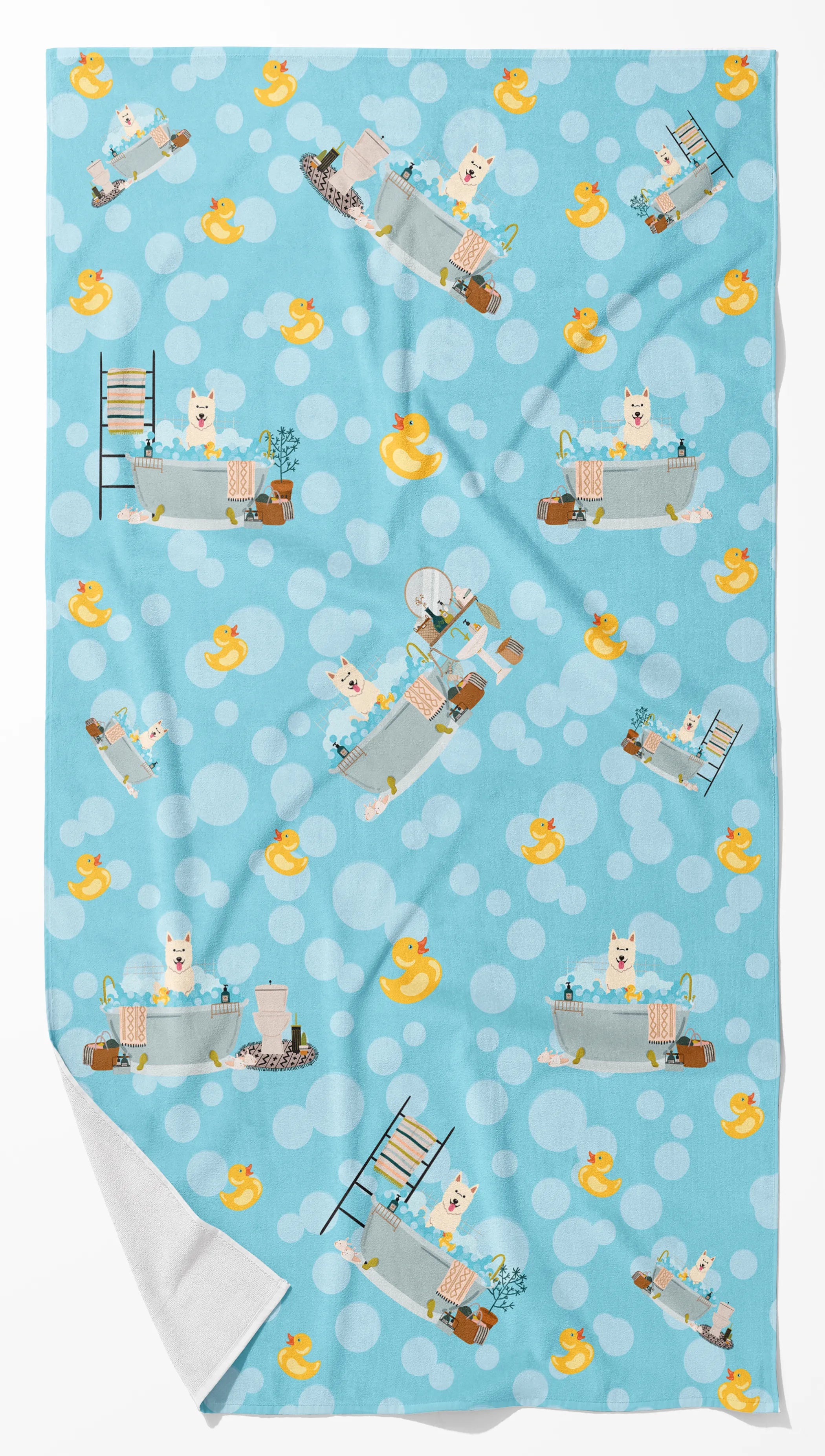 Rubadubdub Dogs Two Bath Towel Large - Pack Of: 1 | Collection name: Rubadubdub dogs two