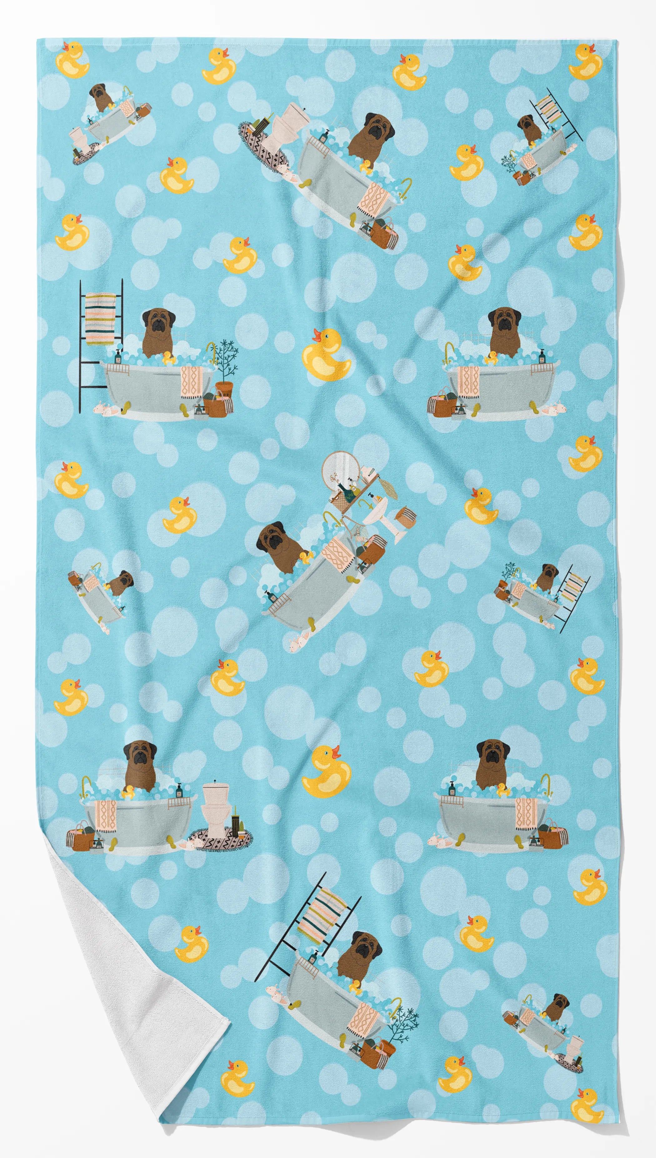 Rubadubdub Dogs Two Bath Towel Large - Pack Of: 1 | Collection name: Rubadubdub dogs two