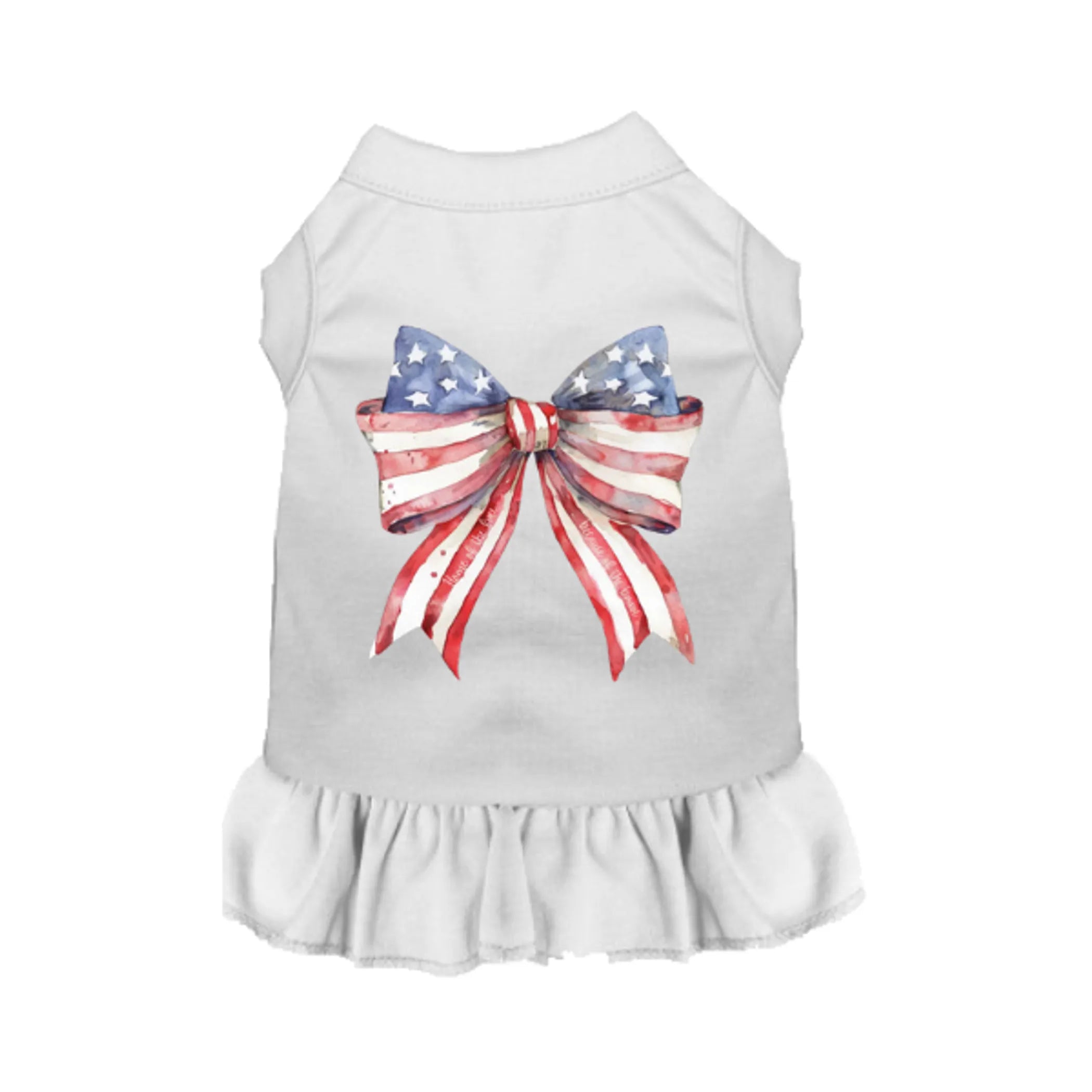 The Star-Spangled Bow Couture Dog Dress