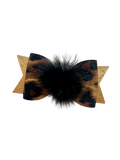 Leopard Glam Dog Hair Bow