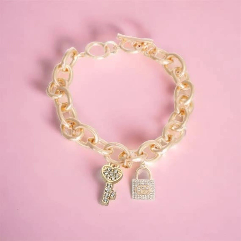 Lock and Key Gucchewi Charm Dog Collar Necklace
