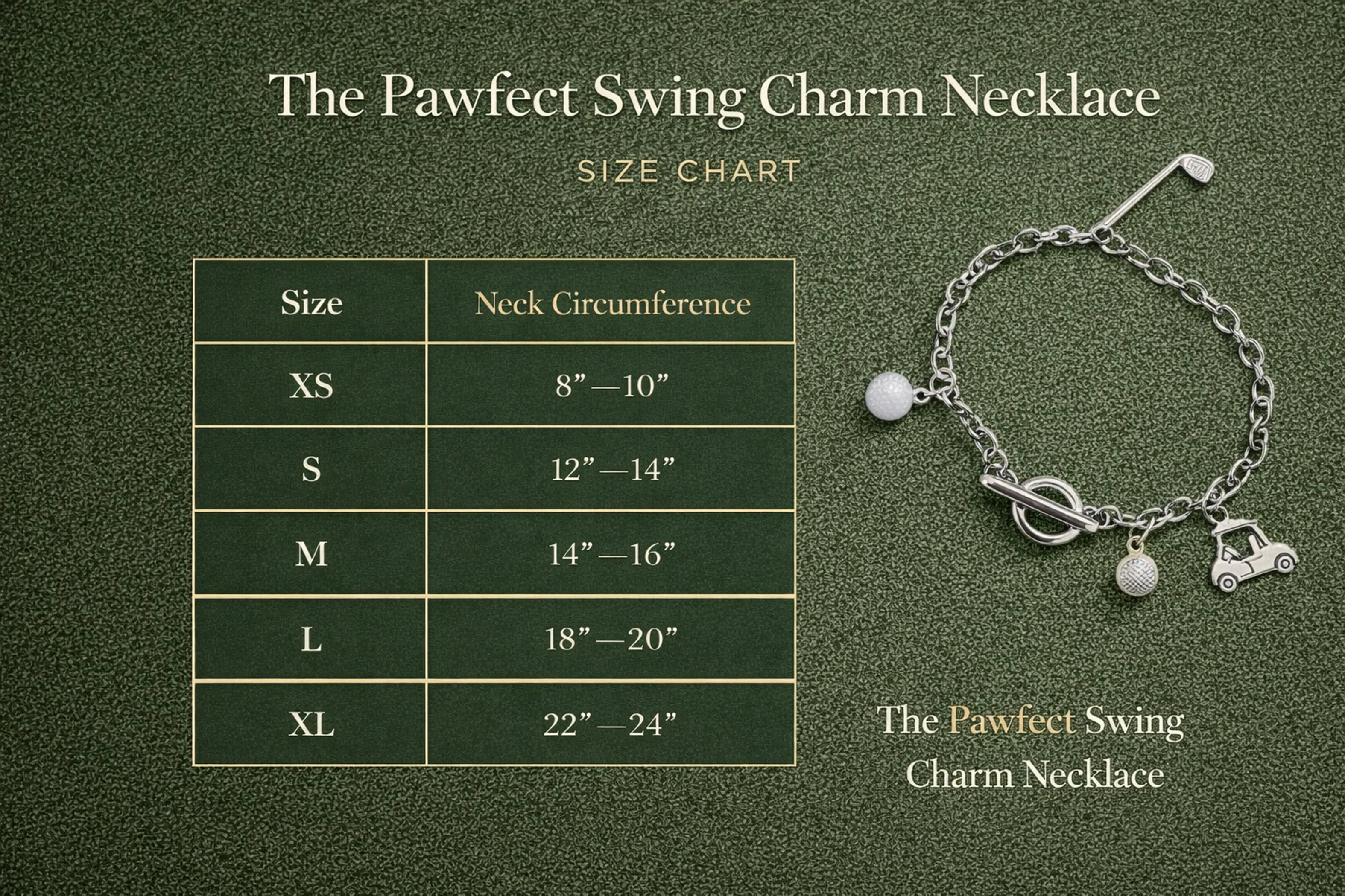 The Pawfect Swing Charm Dog Necklace