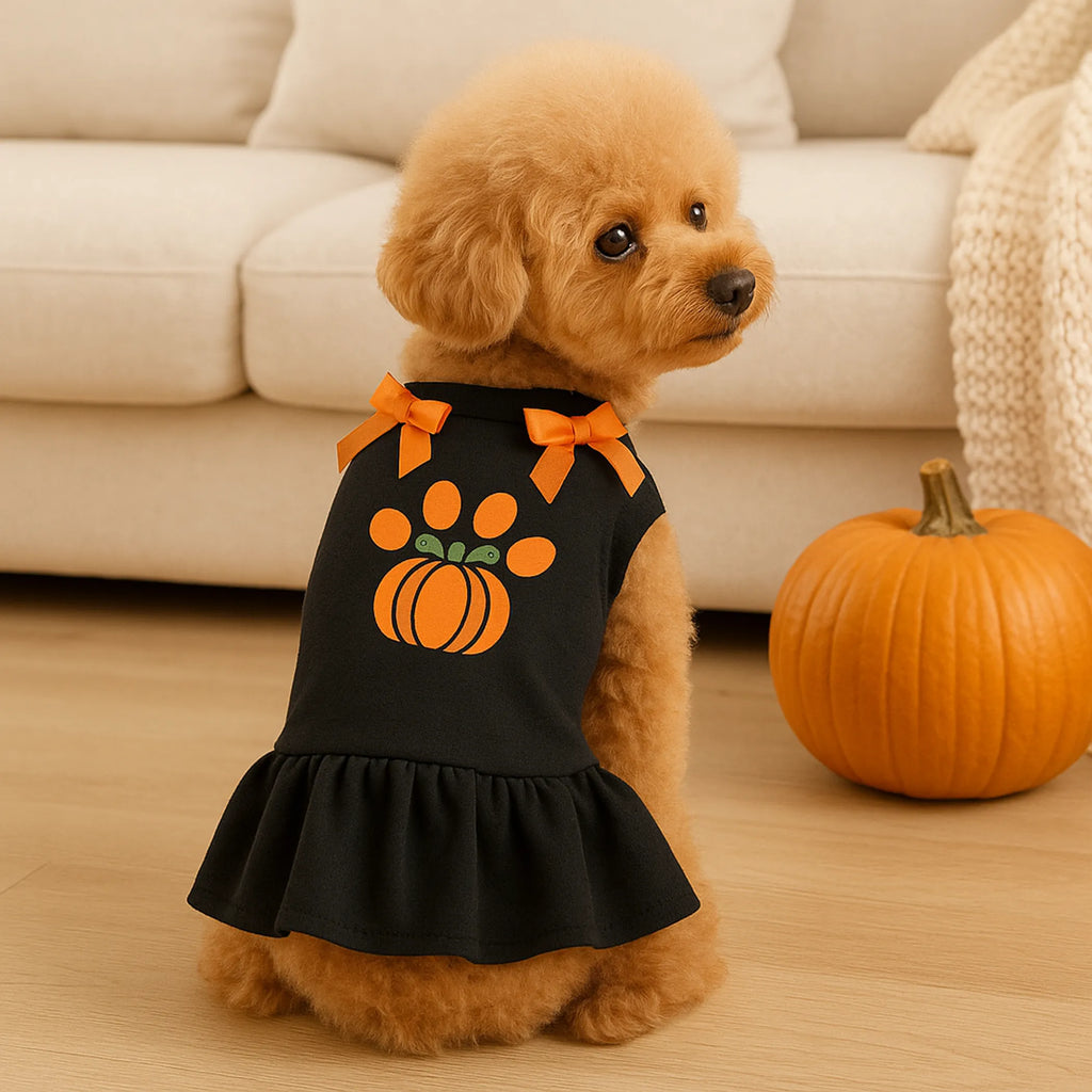 Harvest Paw Pumpkin Party Dress